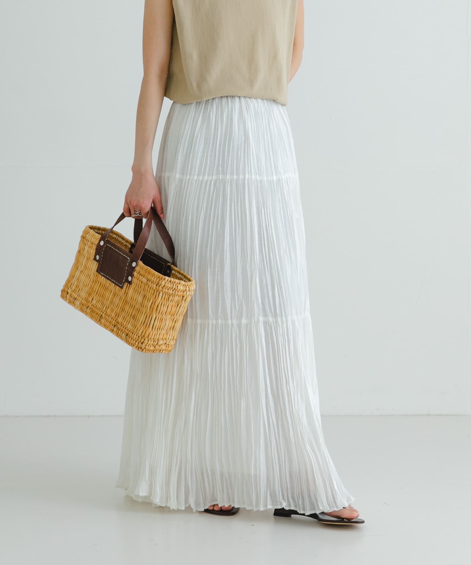 URBAN RESEARCH「ワッシャープリーツイージースカート」|スカート|