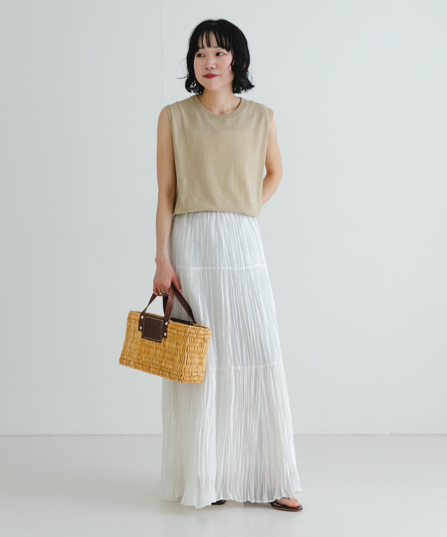 URBAN RESEARCH「ワッシャープリーツイージースカート」|スカート|