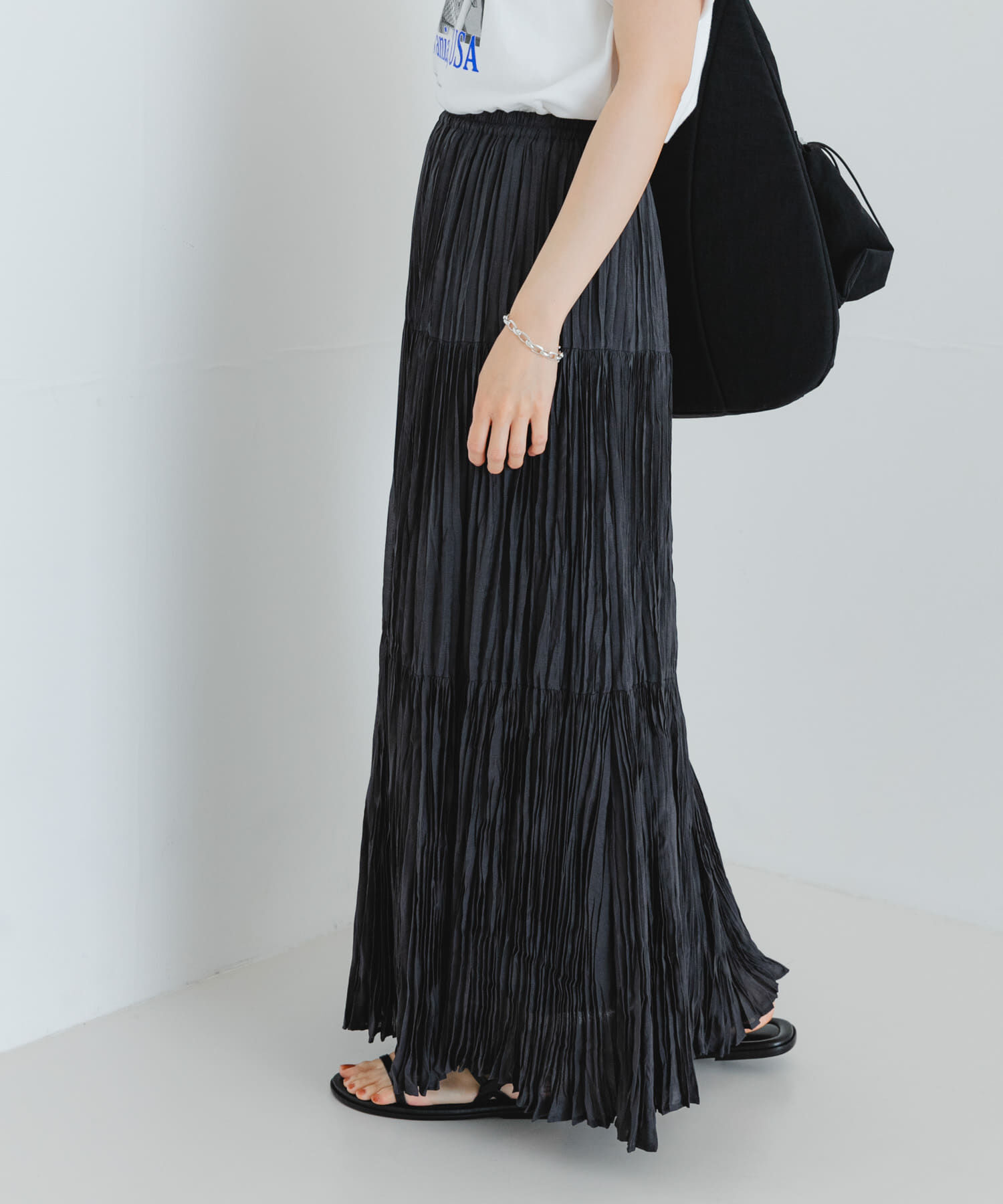 URBAN RESEARCH「ワッシャープリーツイージースカート」|スカート|