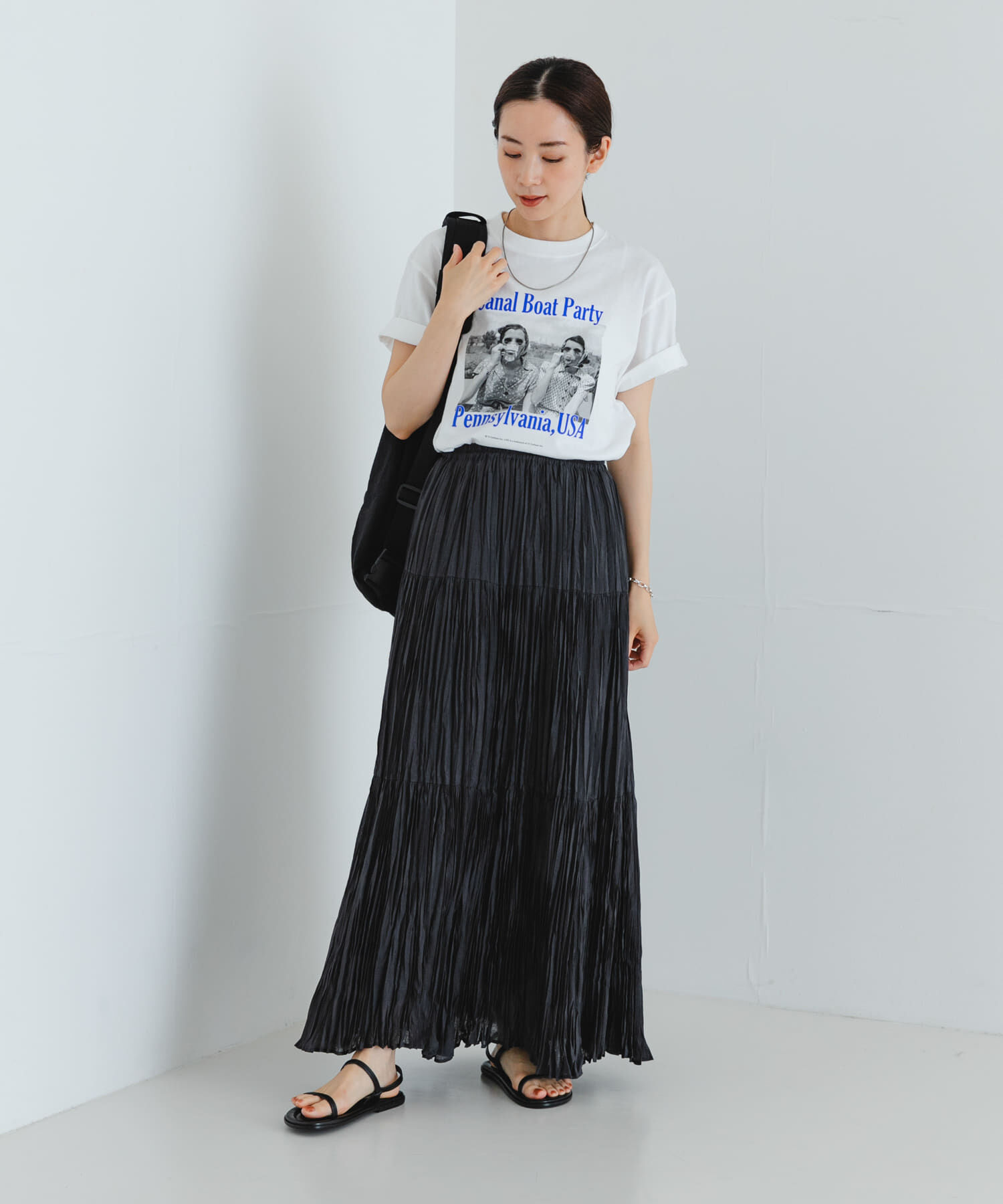 URBAN RESEARCH「ワッシャープリーツイージースカート」|スカート|