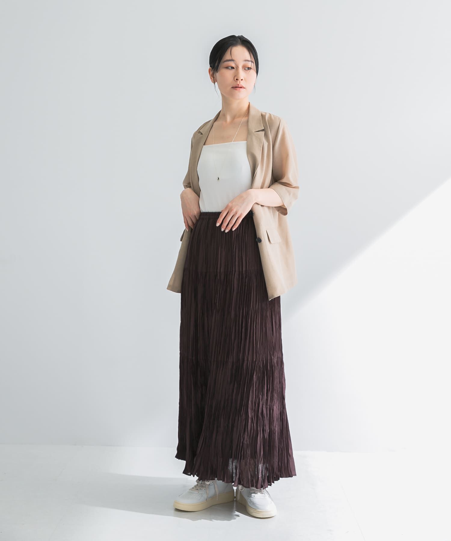 URBAN RESEARCH「ワッシャープリーツイージースカート」|スカート|