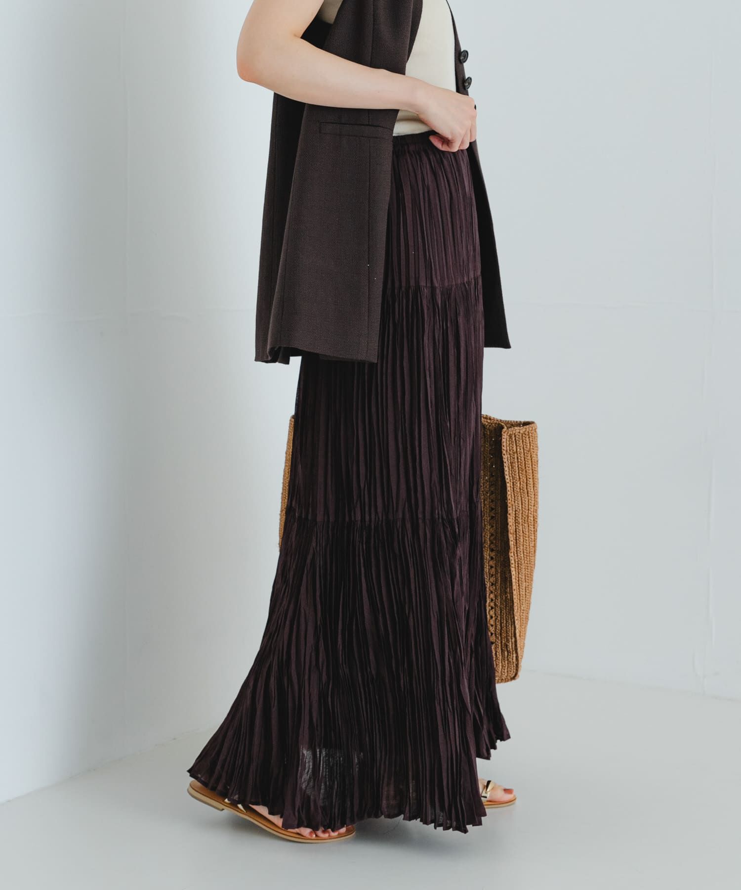 URBAN RESEARCH「ワッシャープリーツイージースカート」|スカート|