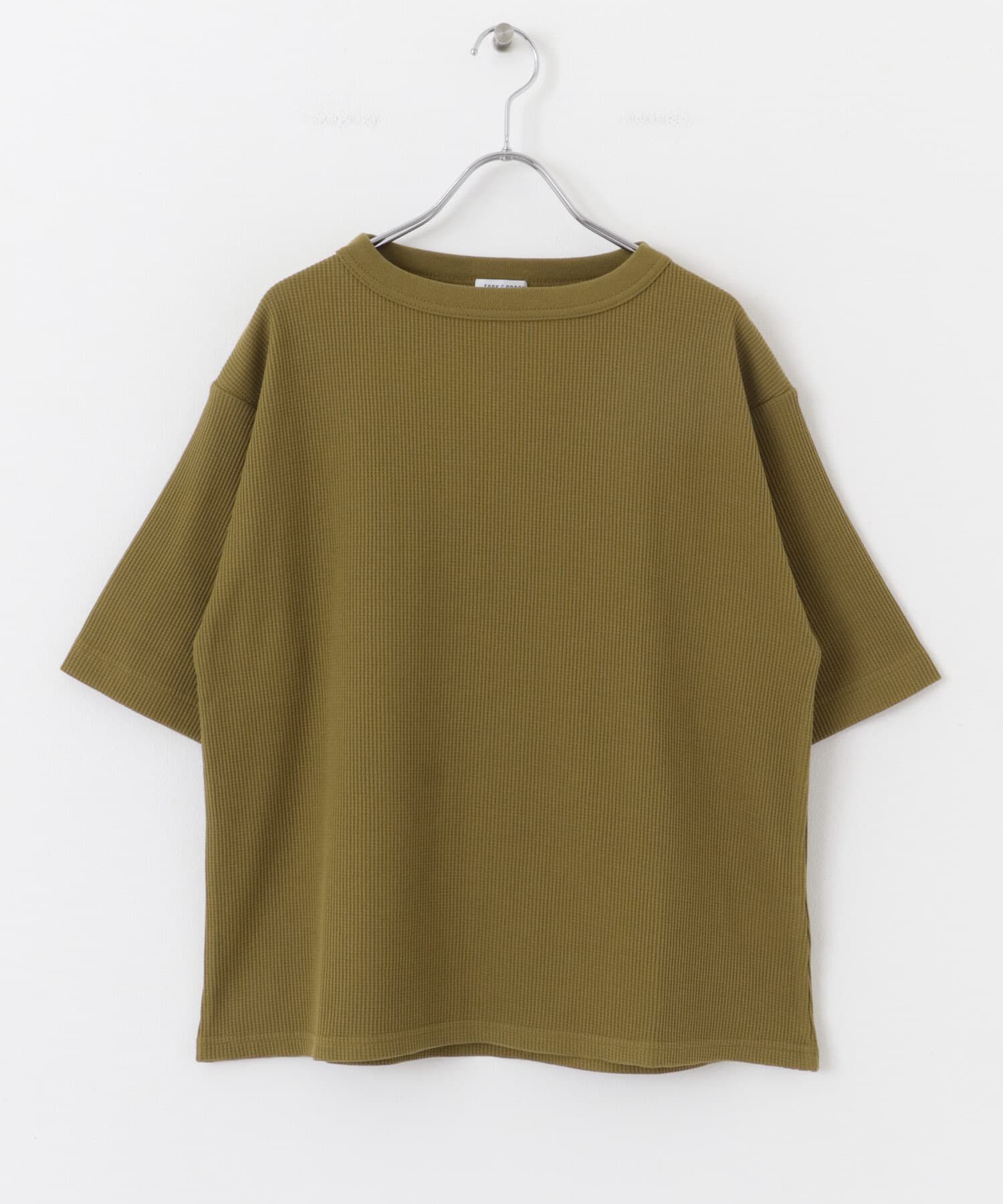 URBAN RESEARCH DOORS「FORK&SPOON　ミニワッフル5分袖Tシャツ」|Tシャツ・カットソー|