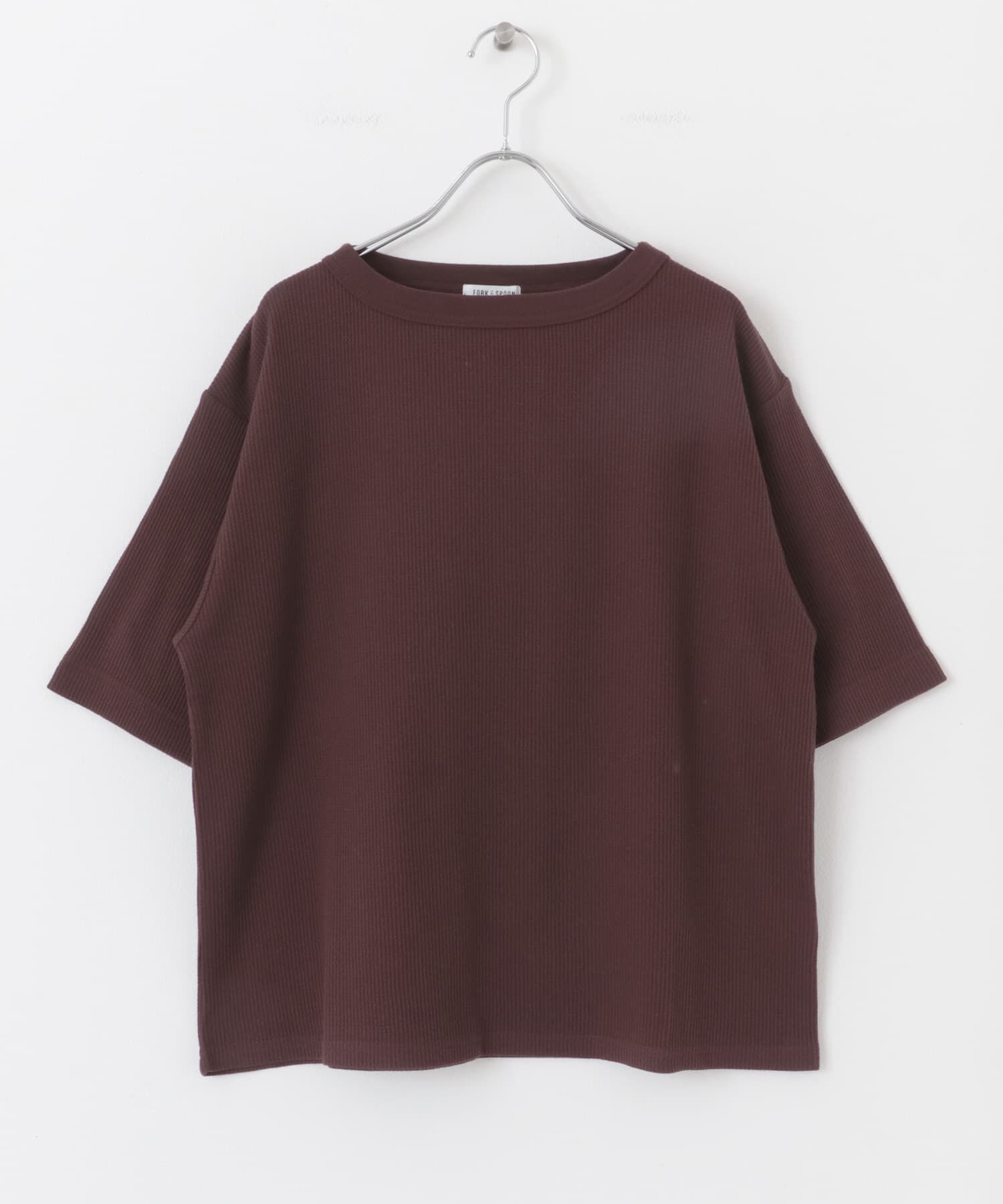 URBAN RESEARCH DOORS「FORK&SPOON　ミニワッフル5分袖Tシャツ」|Tシャツ・カットソー|