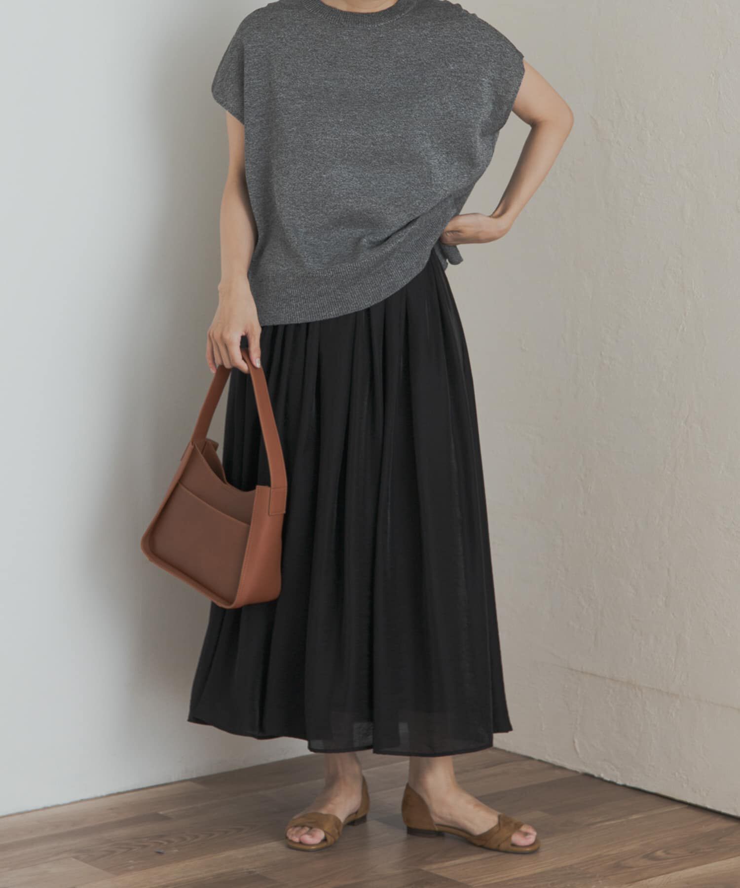 URBAN RESEARCH DOORS「ブライトギャザースカート」|スカート|