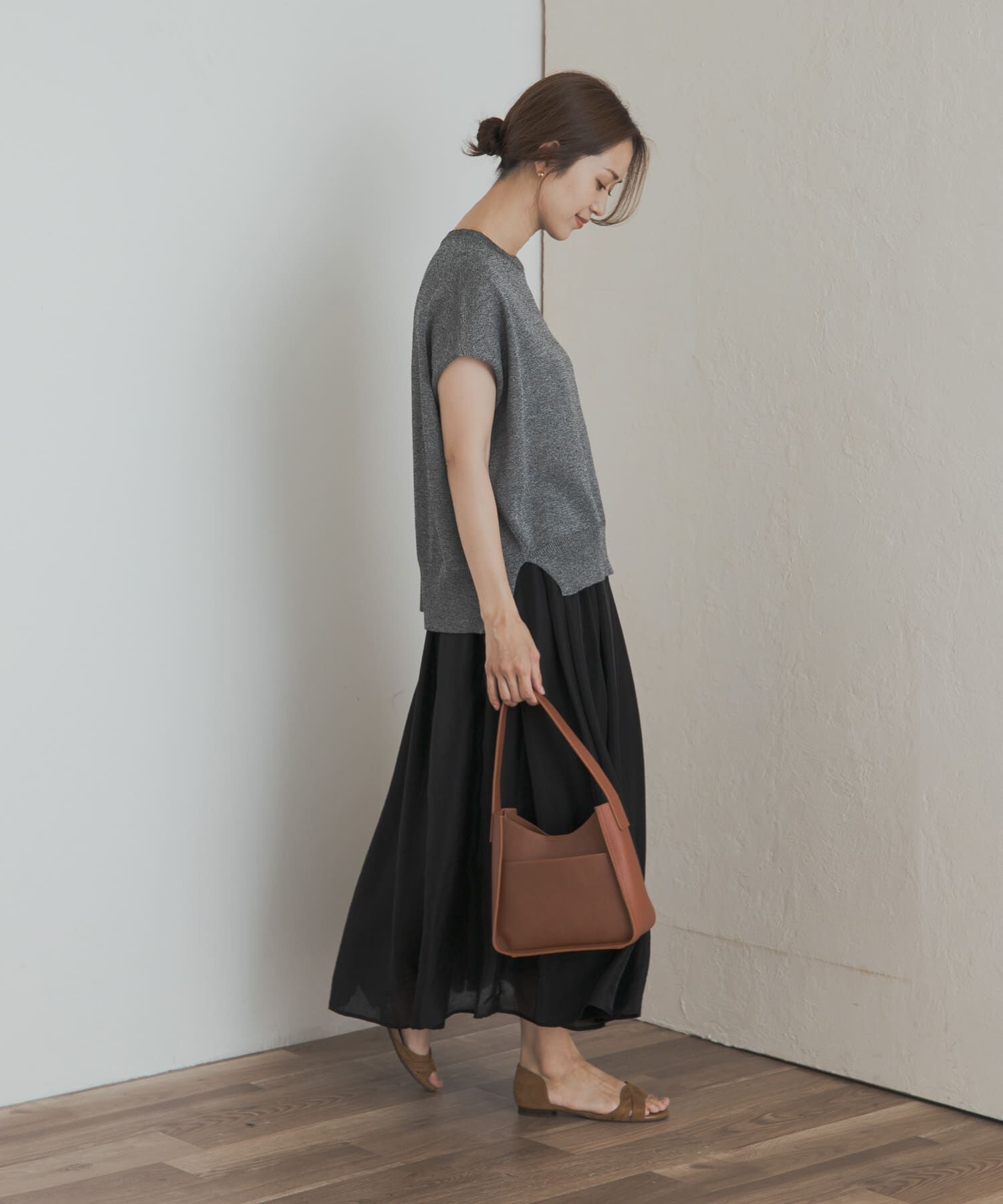 URBAN RESEARCH DOORS「ブライトギャザースカート」|スカート|