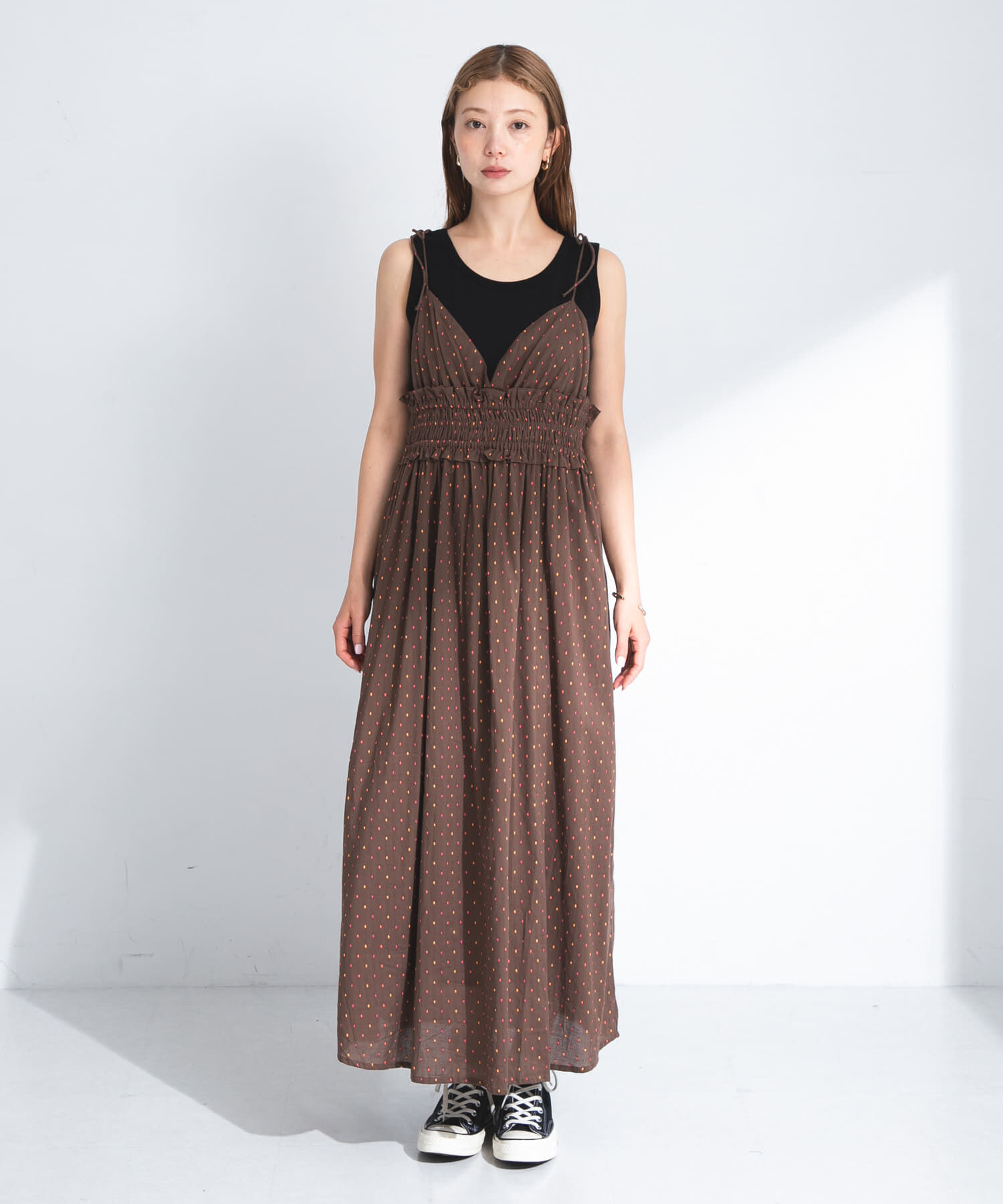 Sonny Label 「コットンドビーシャーリングキャミワンピース」|ワンピース|