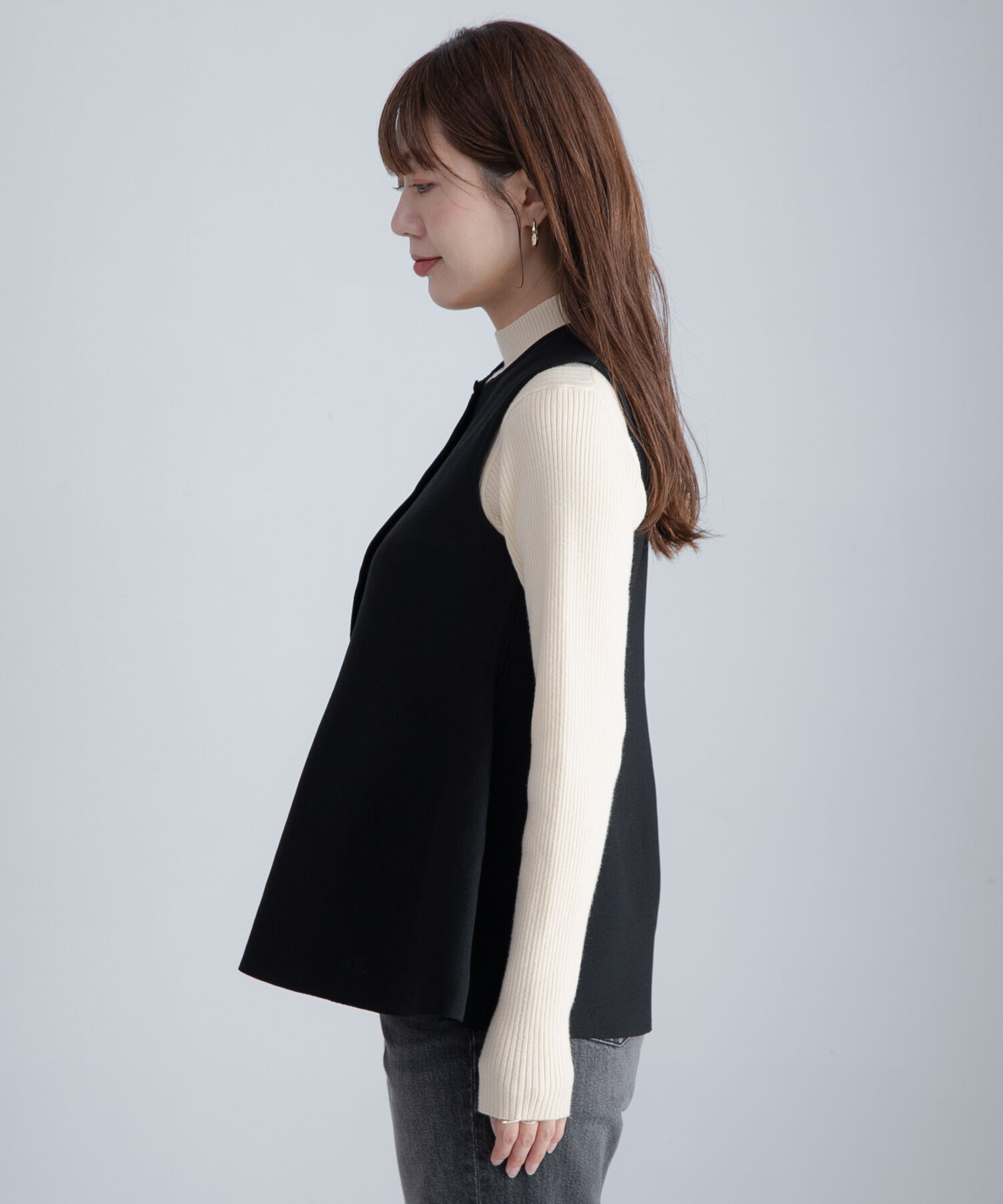 Sonny Label 「『WEB限定』2WAYペプラムニットベスト」|ニット・セーター|