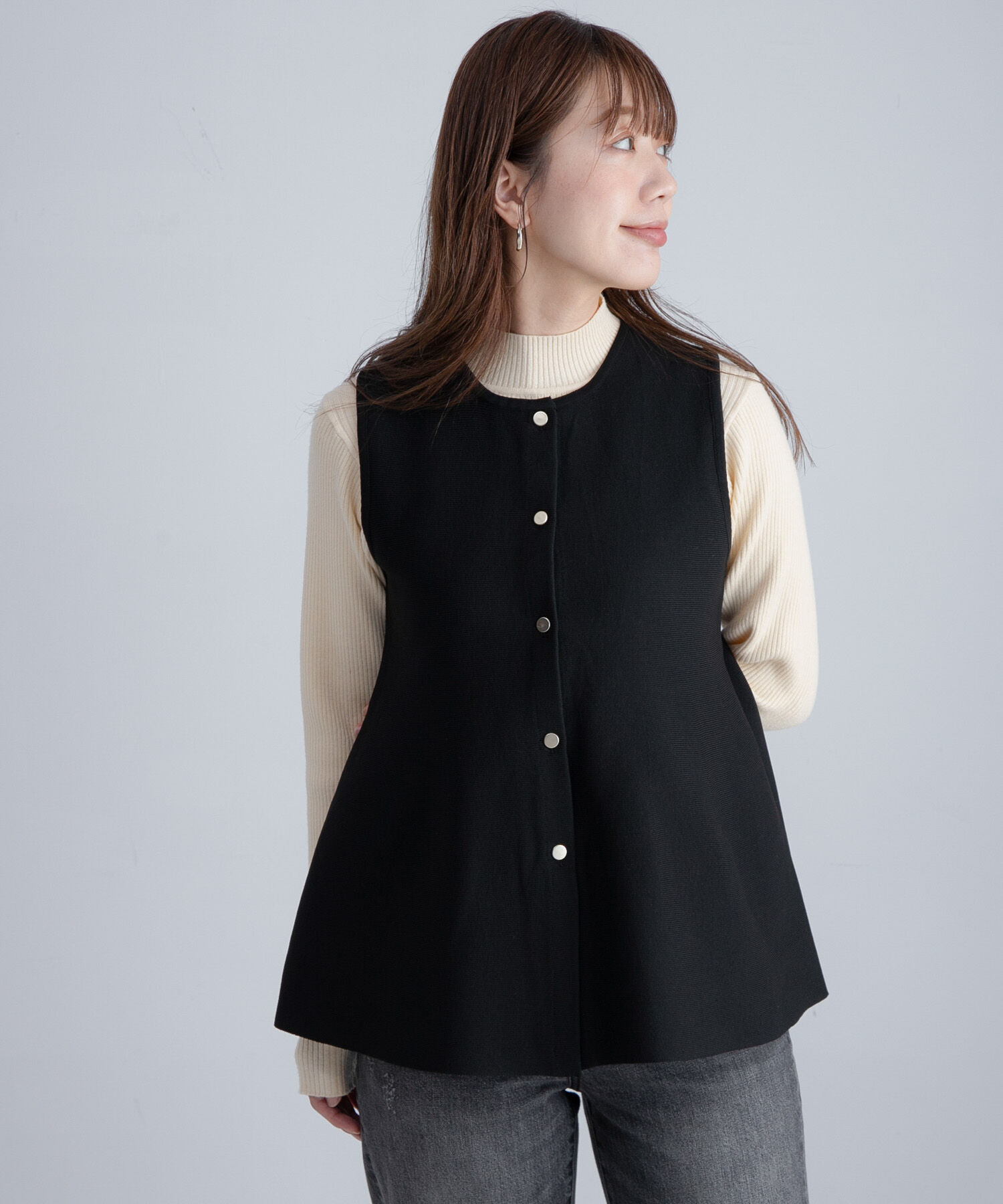 Sonny Label 「『WEB限定』2WAYペプラムニットベスト」|ニット・セーター|