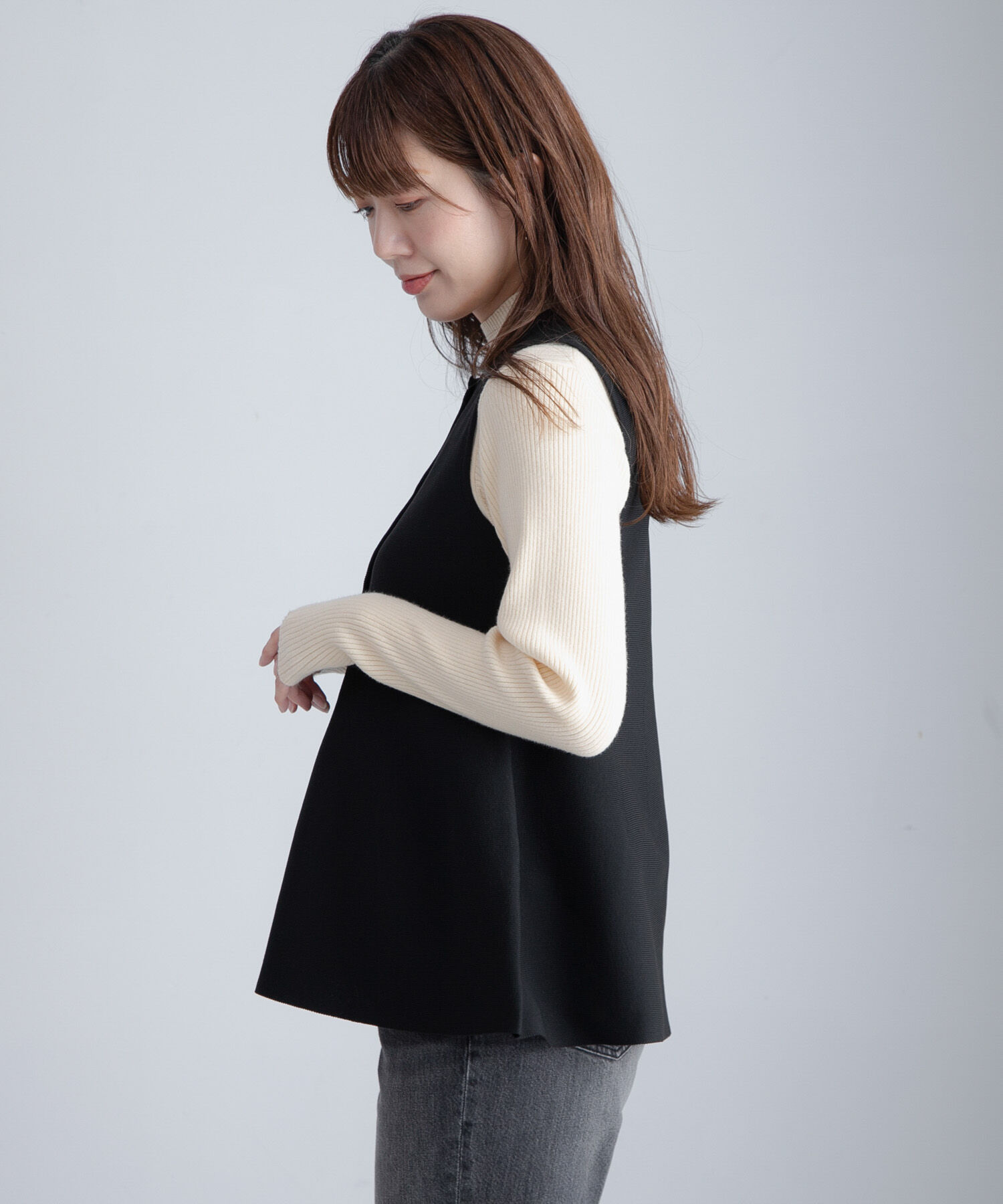 Sonny Label 「『WEB限定』2WAYペプラムニットベスト」|ニット・セーター|