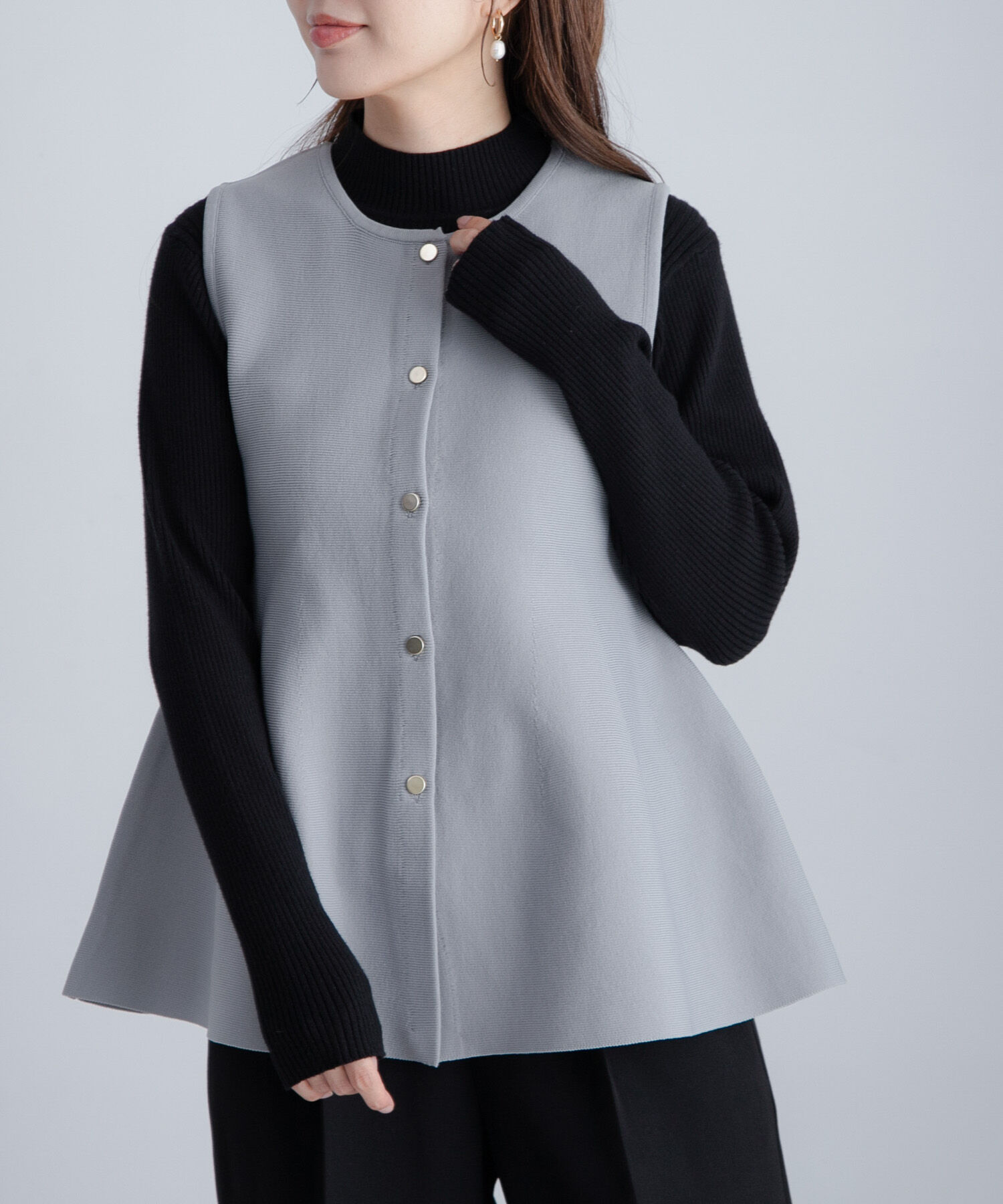 Sonny Label 「『WEB限定』2WAYペプラムニットベスト」|ニット・セーター|