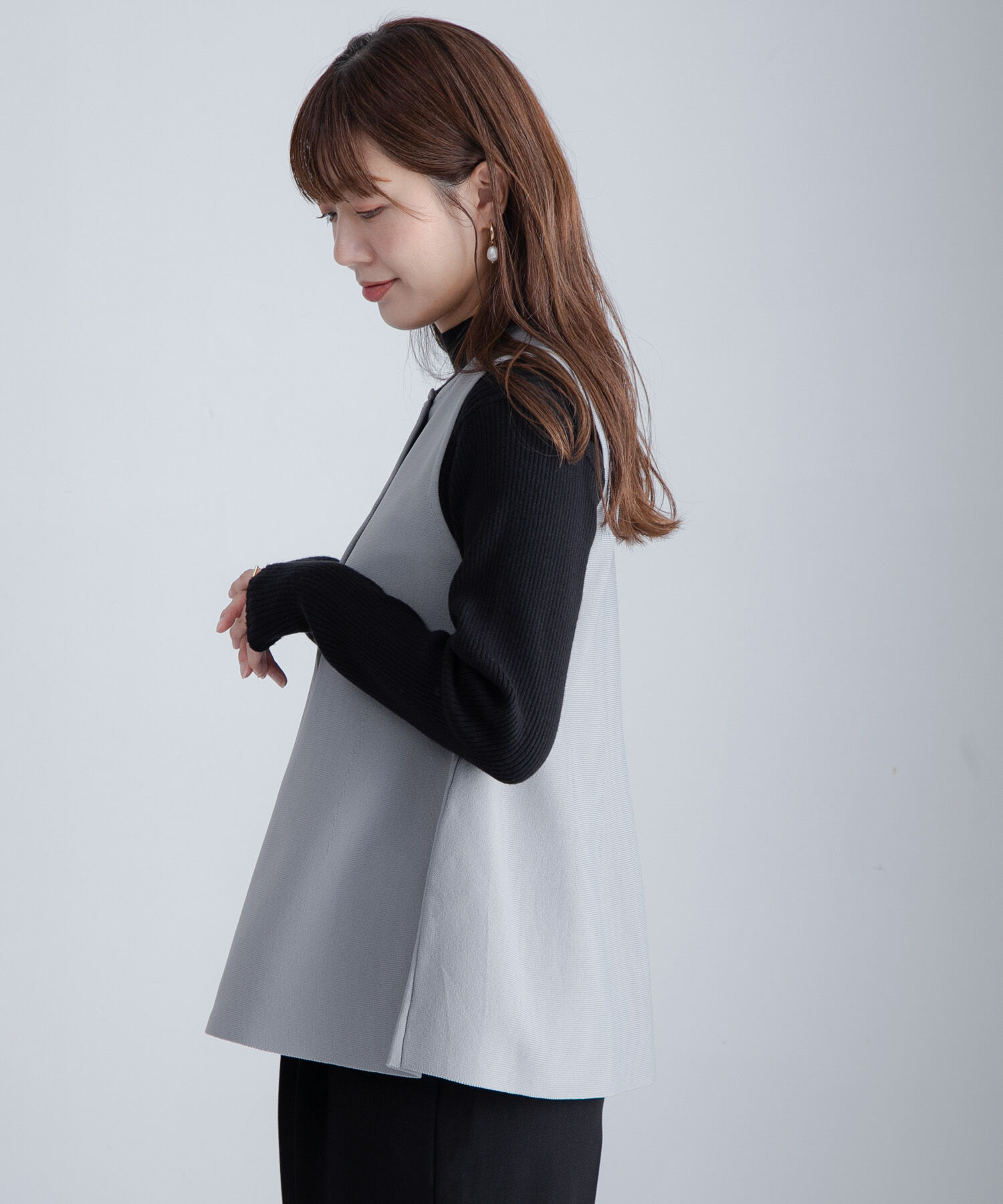 Sonny Label 「『WEB限定』2WAYペプラムニットベスト」|ニット・セーター|