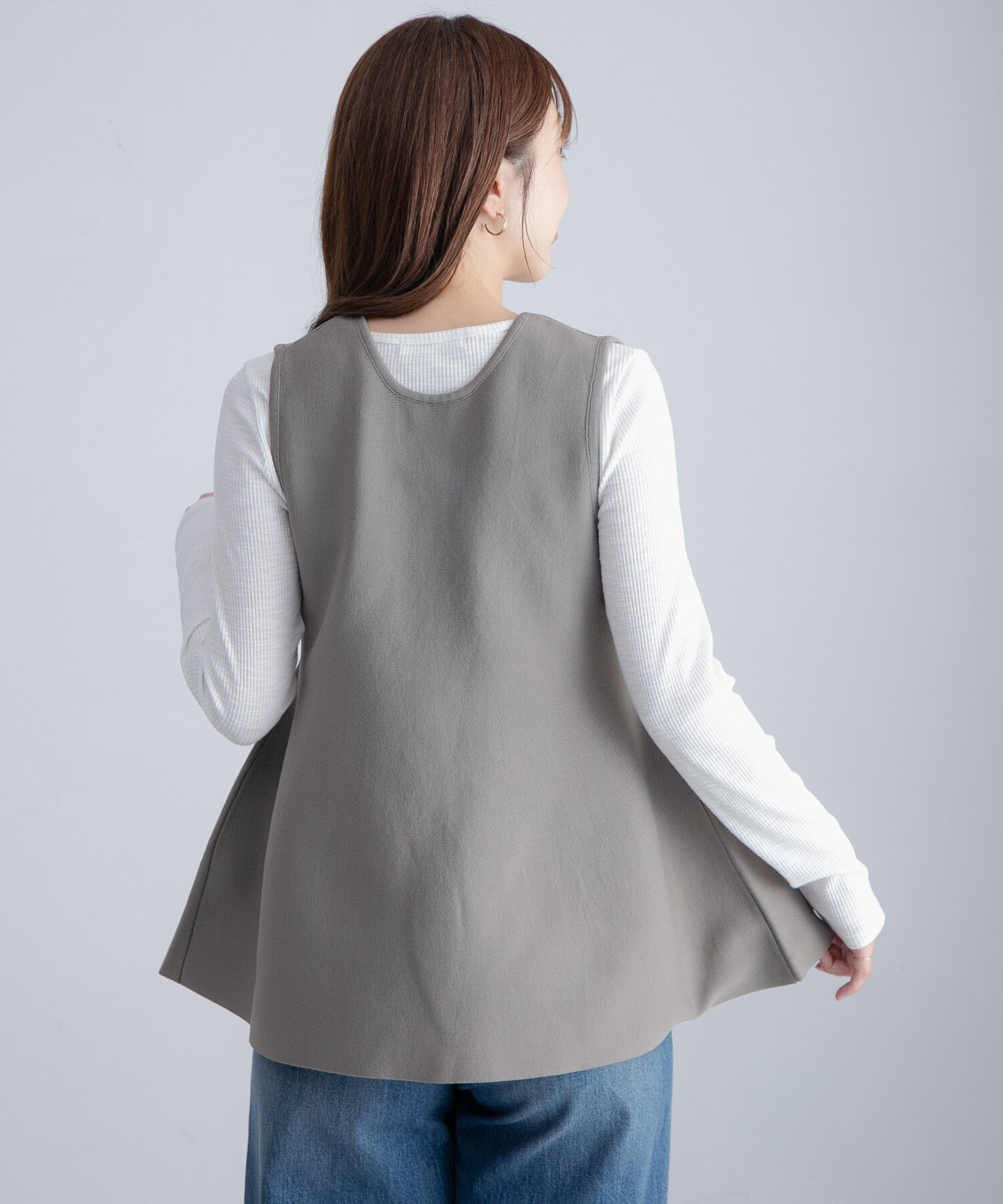 Sonny Label 「『WEB限定』2WAYペプラムニットベスト」|ニット・セーター|