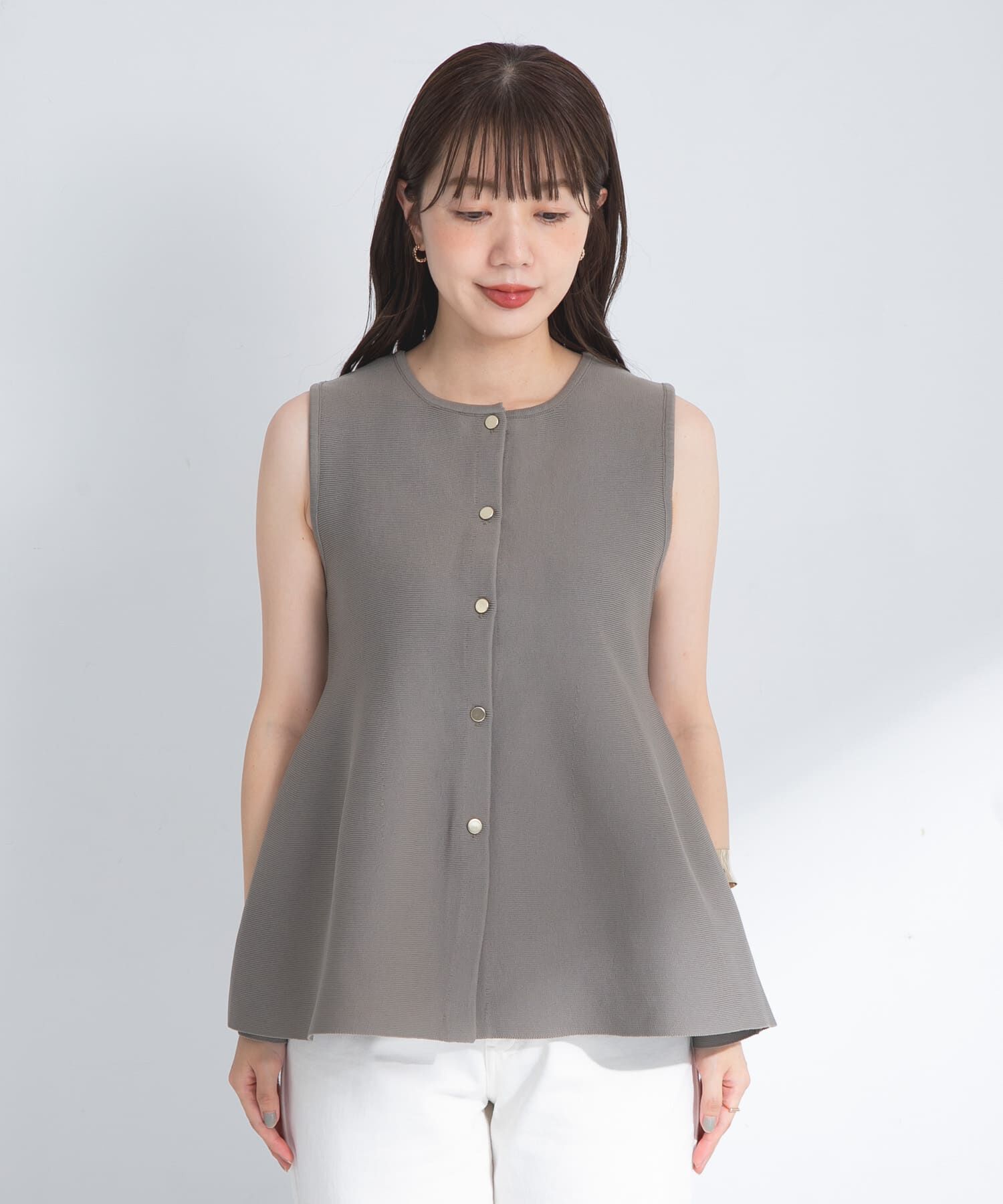 Sonny Label 「『WEB限定』2WAYペプラムニットベスト」|ニット・セーター|