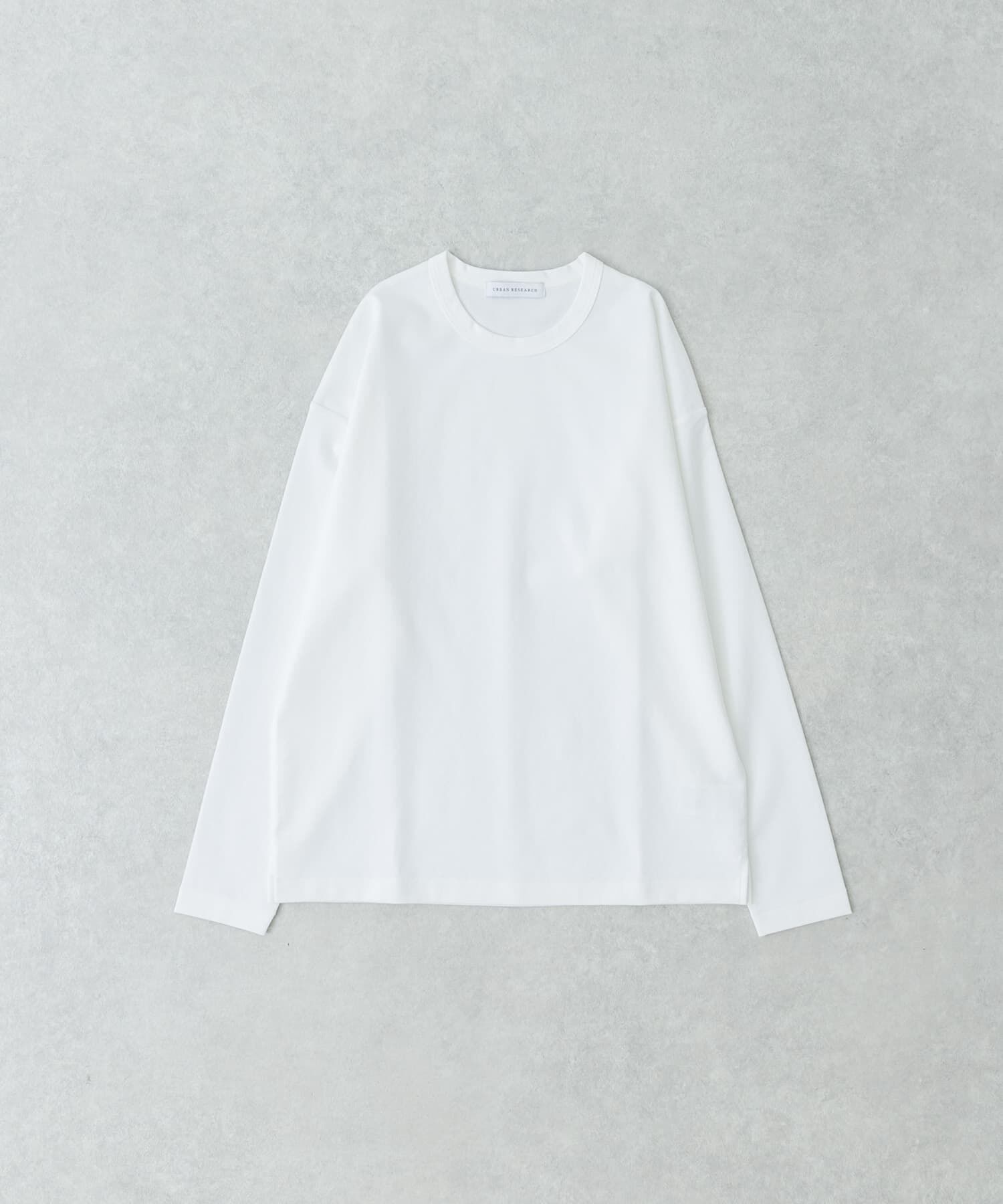 URBAN RESEARCH「コットンナイロンスムージーロングスリーブ」|Tシャツ・カットソー|ホワイト