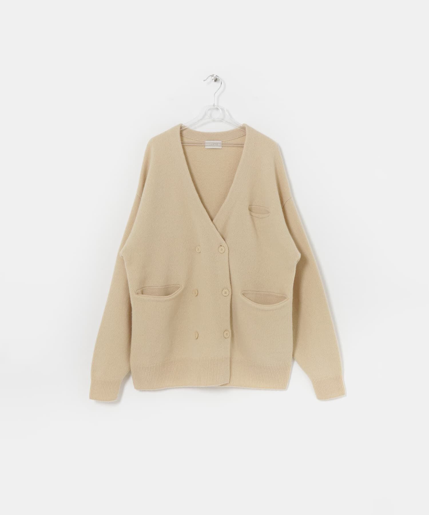 LAATO「LOOSE WOOL CARDIGAN」|カーディガン|オフホワイト
