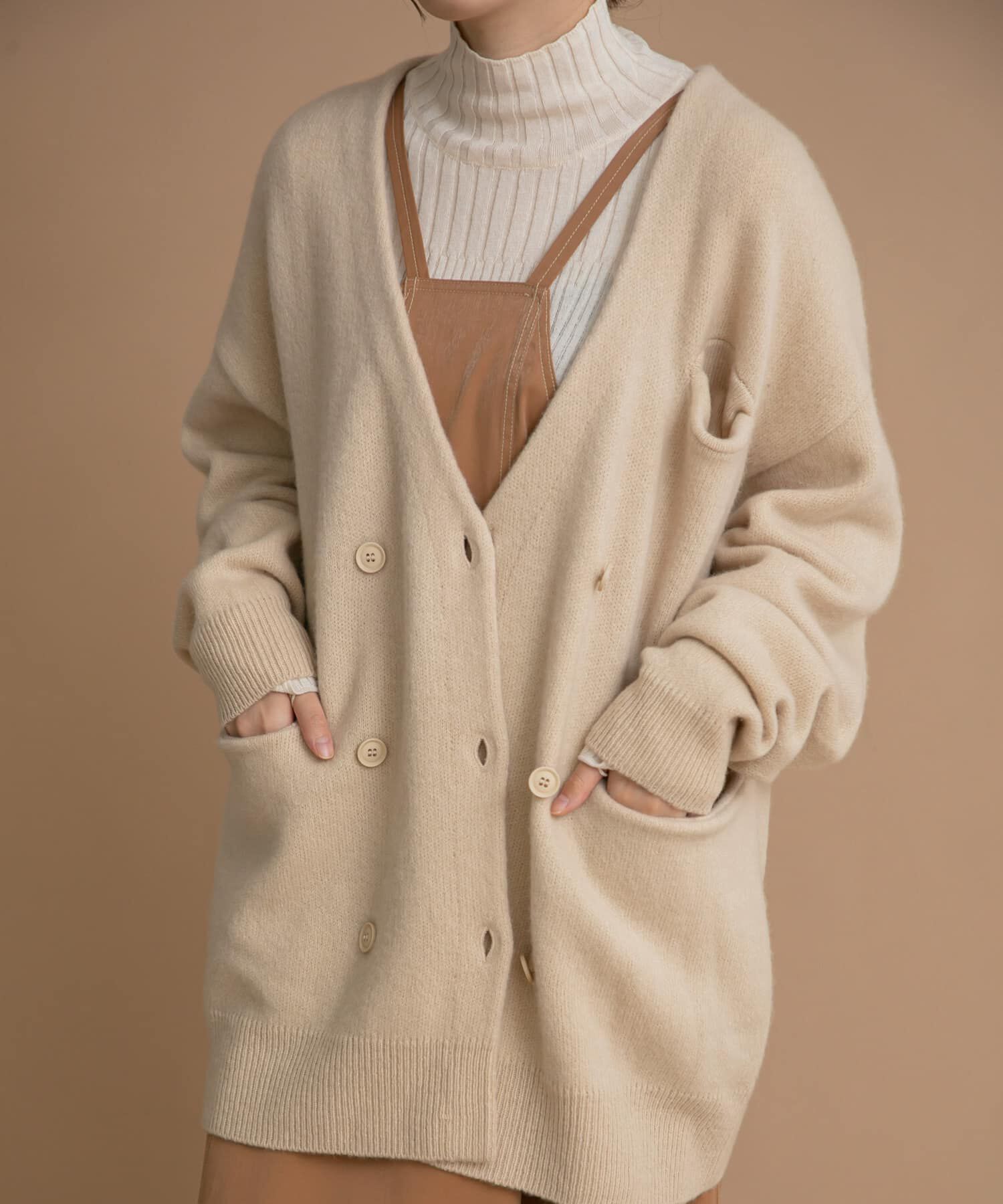 LAATO「LOOSE WOOL CARDIGAN」|カーディガン|