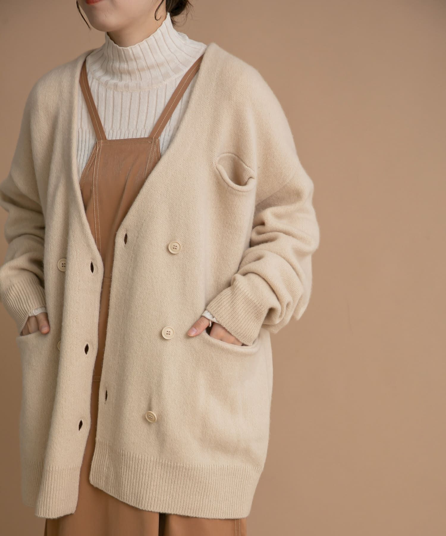 LAATO「LOOSE WOOL CARDIGAN」|カーディガン|