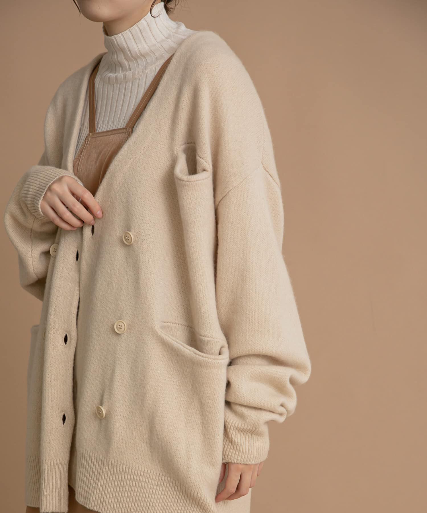 LAATO「LOOSE WOOL CARDIGAN」|カーディガン|