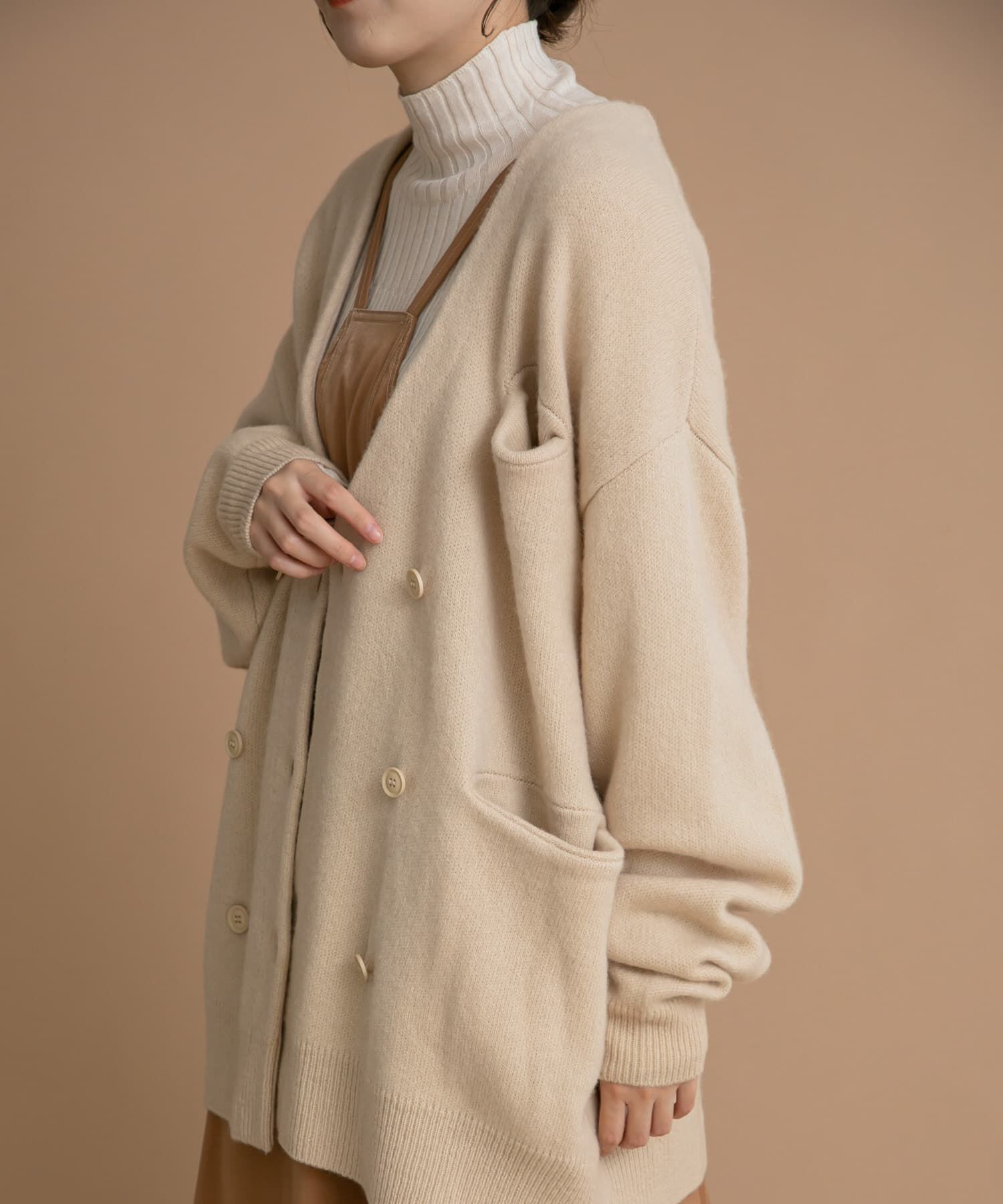 LAATO「LOOSE WOOL CARDIGAN」|カーディガン|