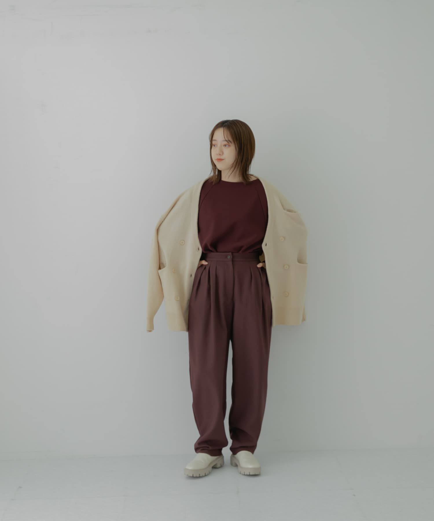 LAATO「LOOSE WOOL CARDIGAN」|カーディガン|