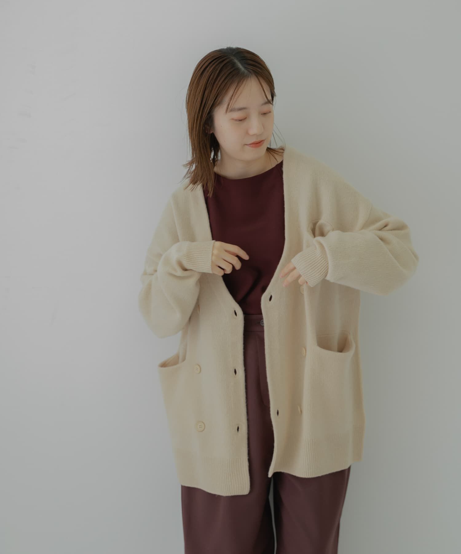 LAATO「LOOSE WOOL CARDIGAN」|カーディガン|