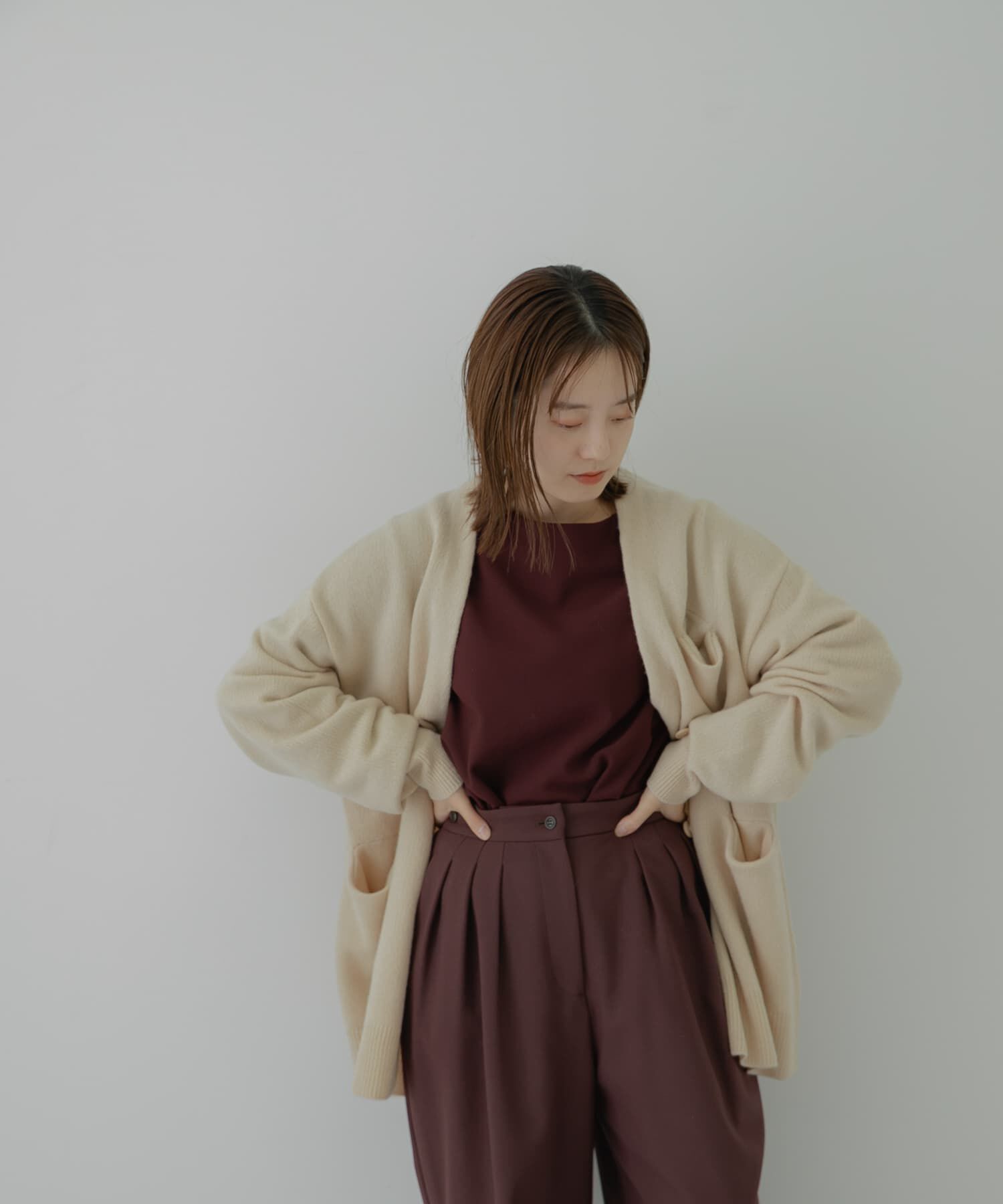 LAATO「LOOSE WOOL CARDIGAN」|カーディガン|
