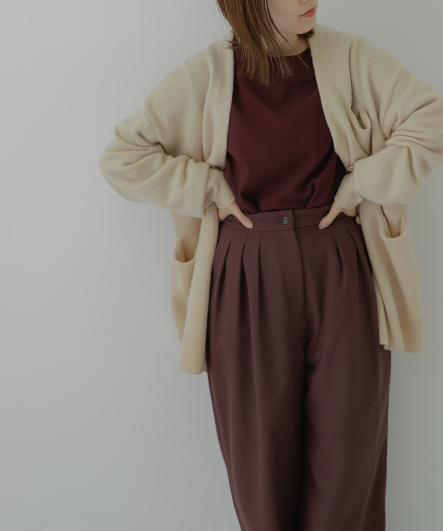 LAATO「LOOSE WOOL CARDIGAN」|カーディガン|