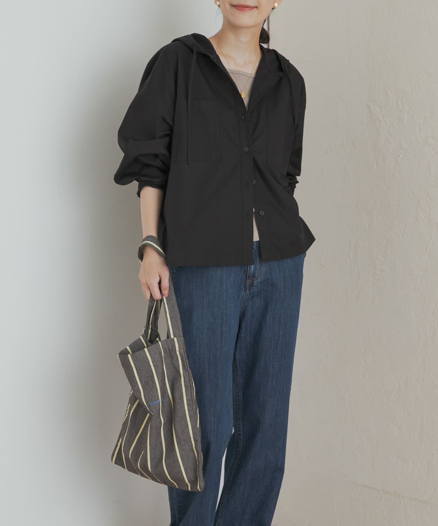 URBAN RESEARCH DOORS「フーディーシャツ」|シャツ・ブラウス|