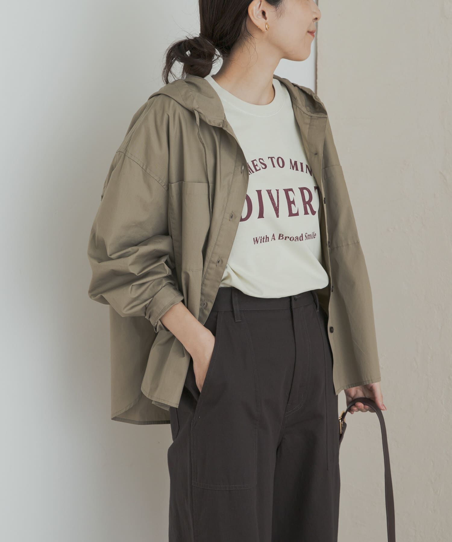 URBAN RESEARCH DOORS「フーディーシャツ」|シャツ・ブラウス|