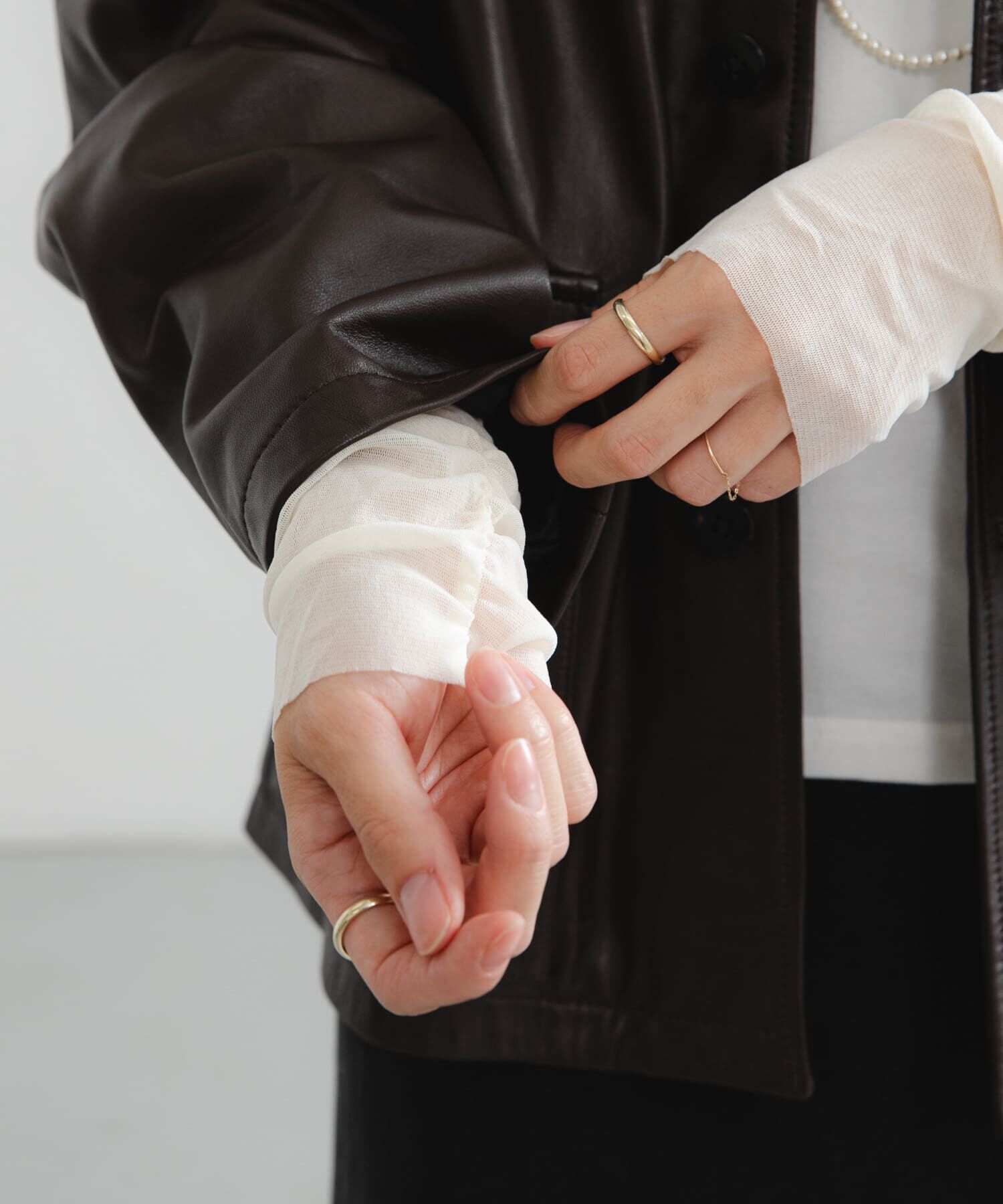 URBAN RESEARCH「チュール切り替えカットソー」|Tシャツ・カットソー|