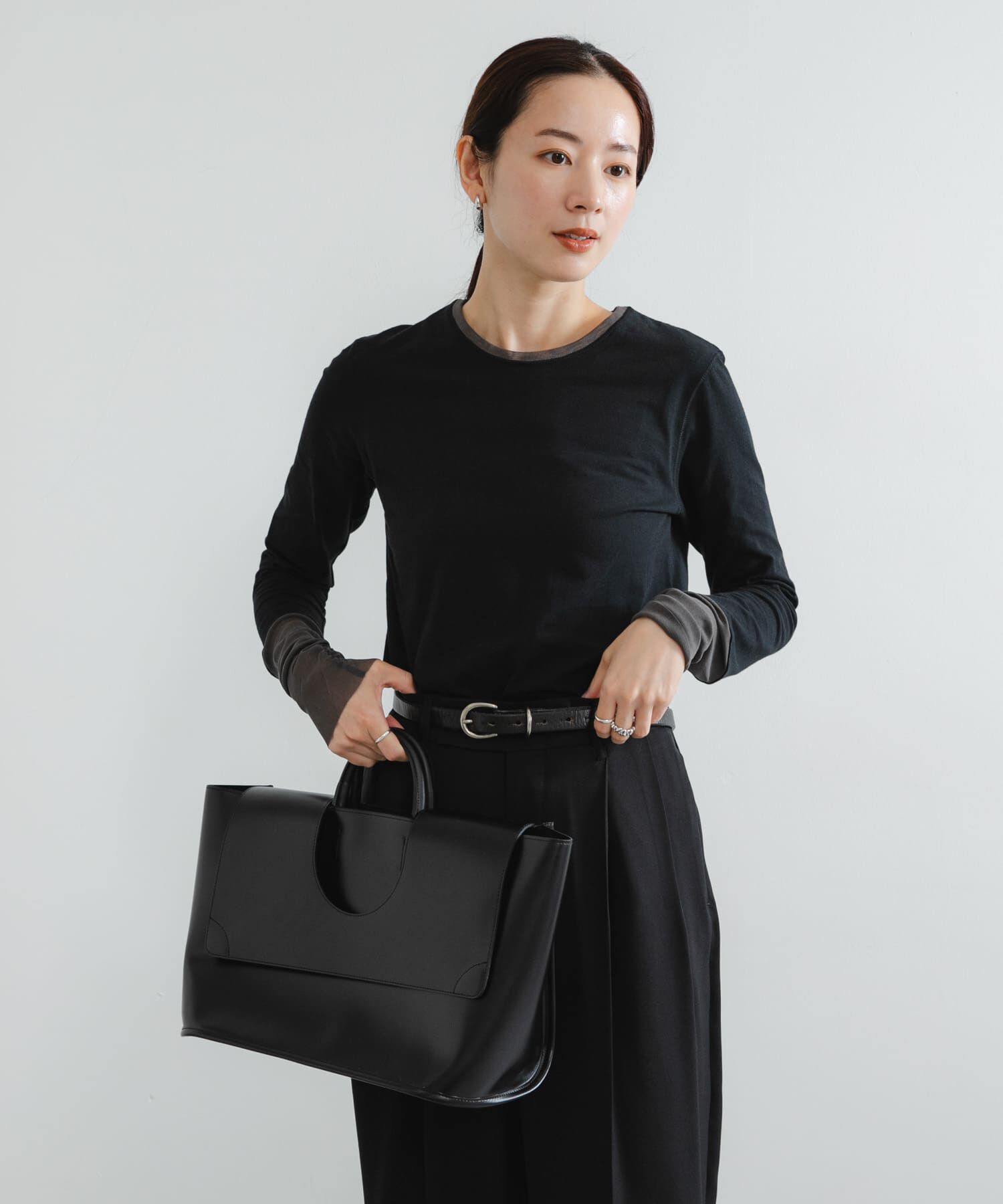 URBAN RESEARCH「チュール切り替えカットソー」|Tシャツ・カットソー|