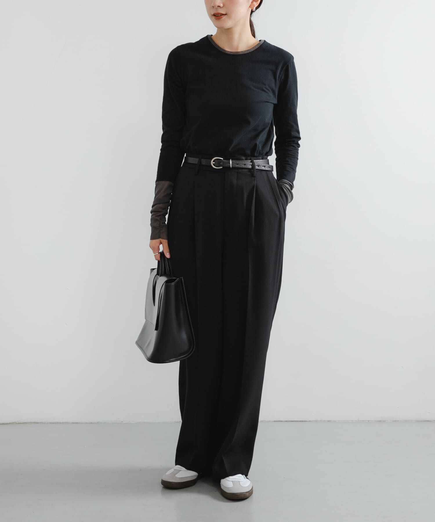 URBAN RESEARCH「チュール切り替えカットソー」|Tシャツ・カットソー|