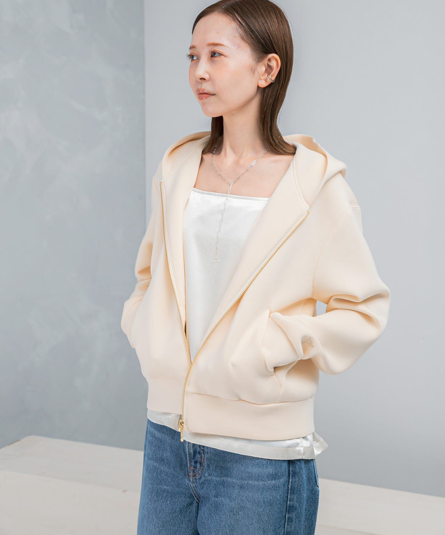 URBAN RESEARCH ROSSO「『WEB限定』刺繍ダンボールパーカー」|パーカー|