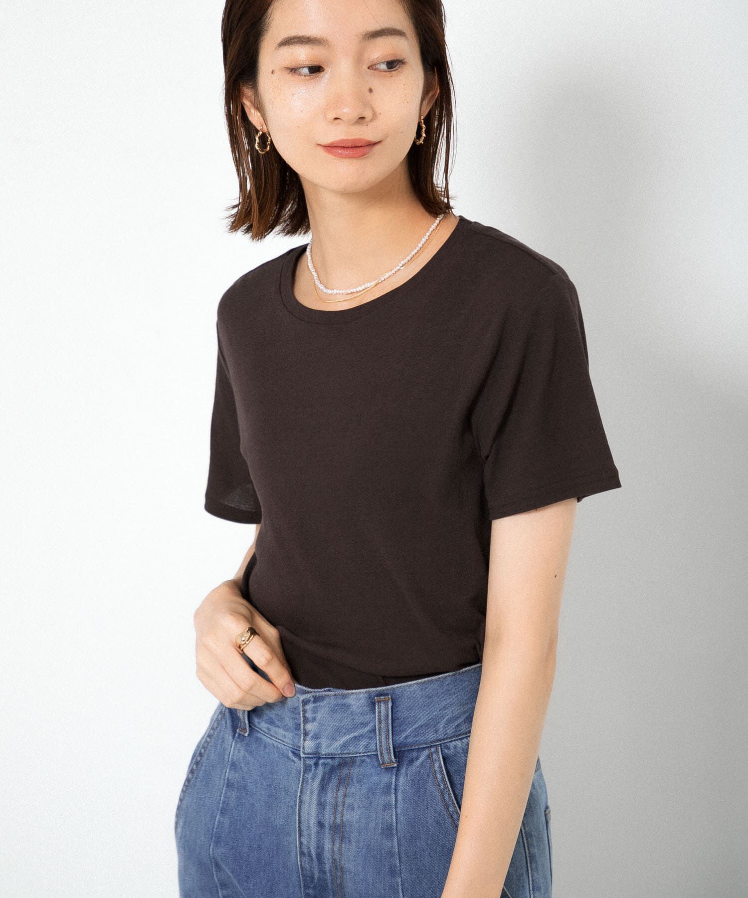  「コンパクトベーシックTシャツ」|Tシャツ・カットソー|