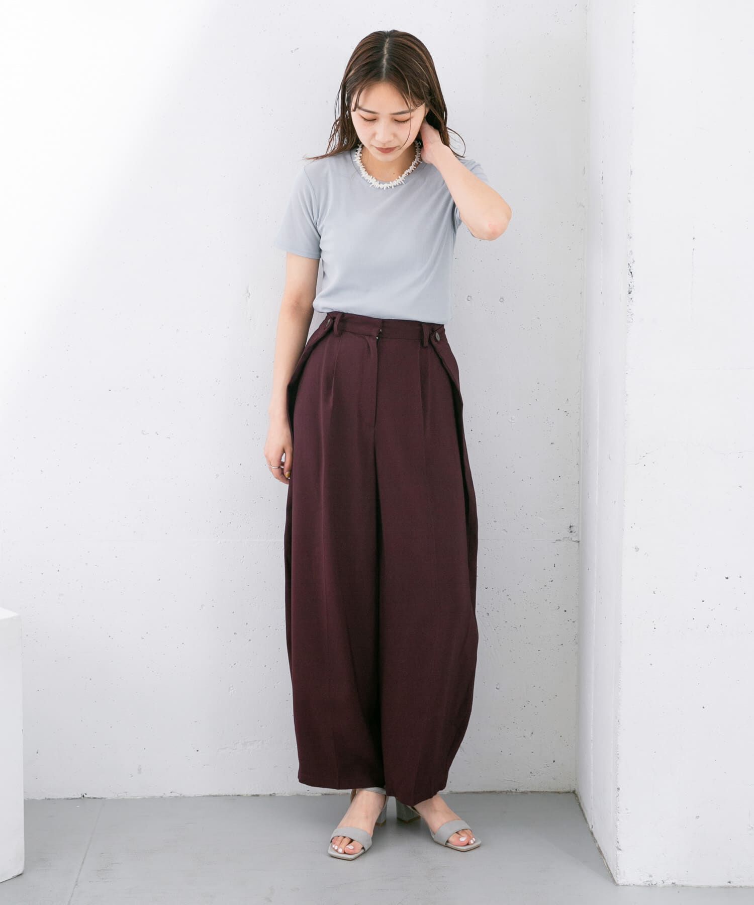  「コンパクトベーシックTシャツ」|Tシャツ・カットソー|