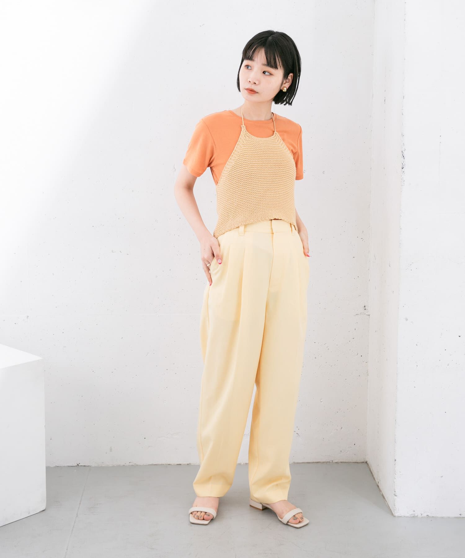  「コンパクトベーシックTシャツ」|Tシャツ・カットソー|