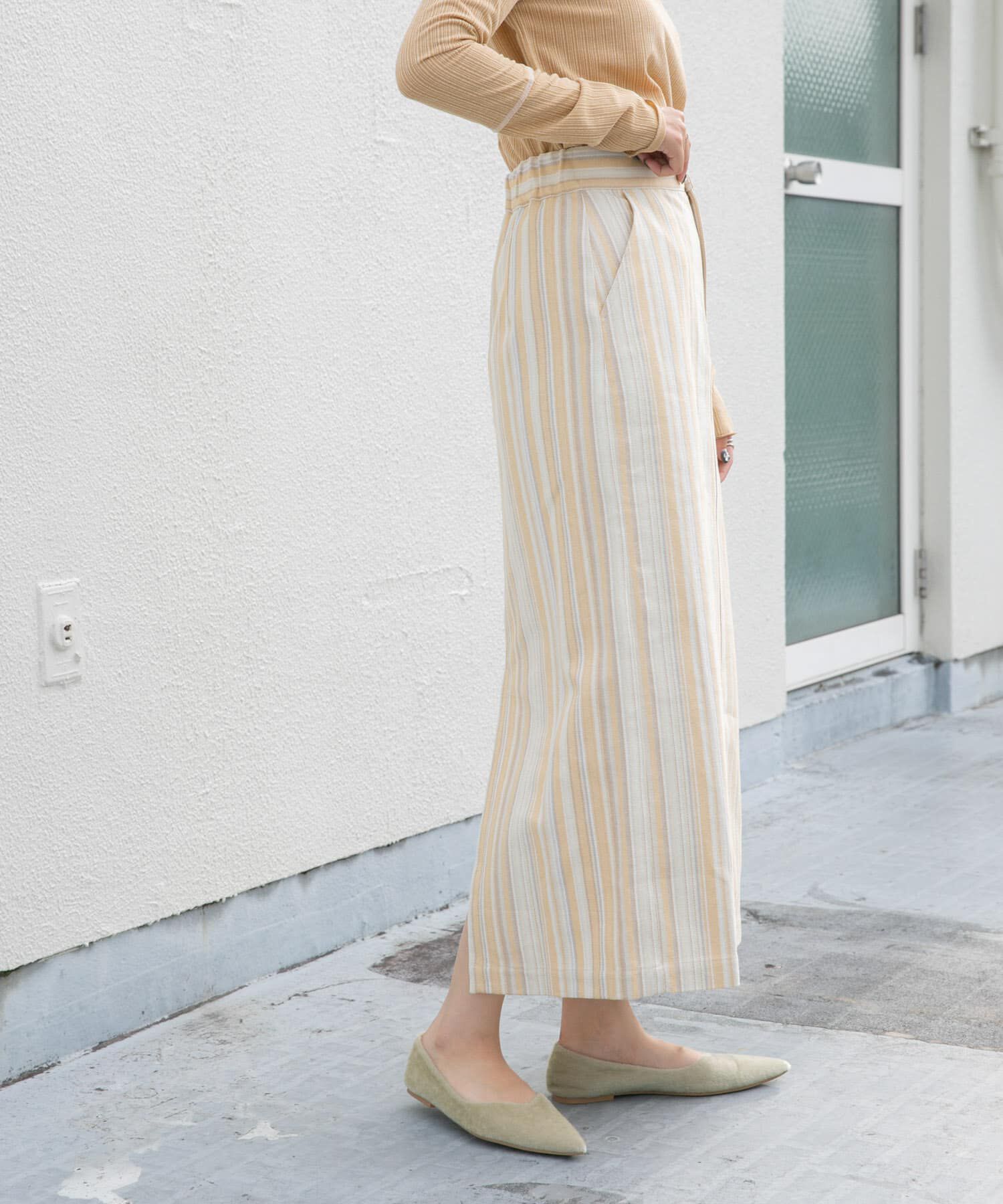  「ストライプペンシルスカート」|スカート|