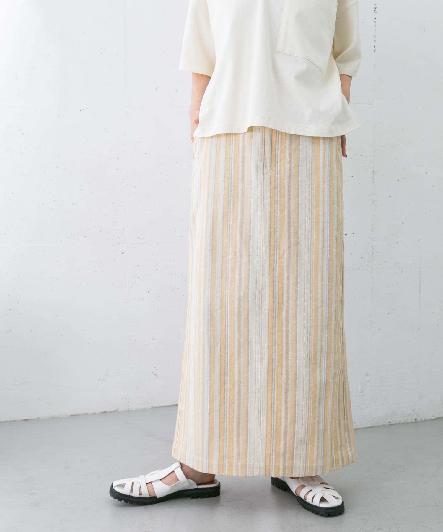  「ストライプペンシルスカート」|スカート|