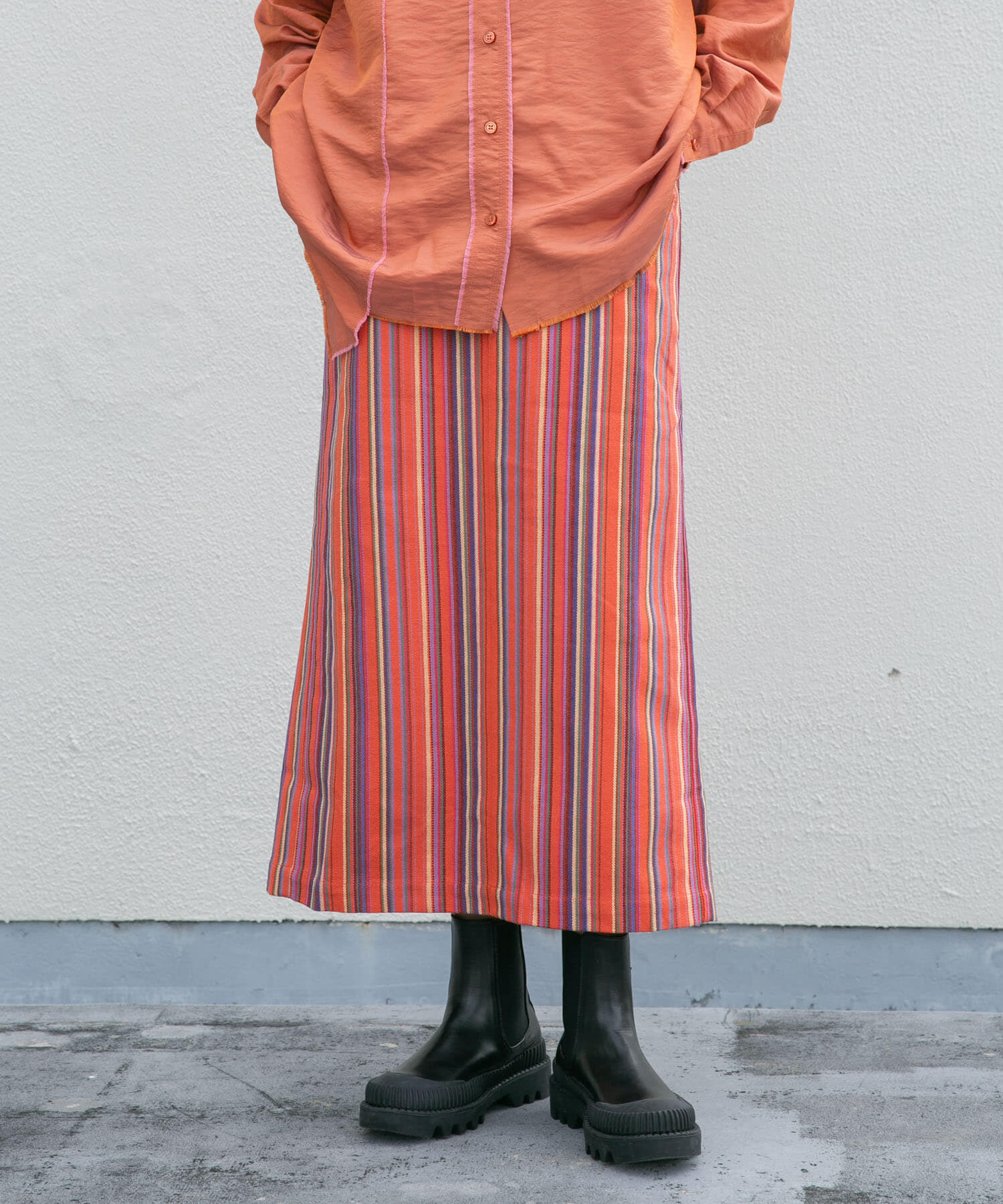  「ストライプペンシルスカート」|スカート|