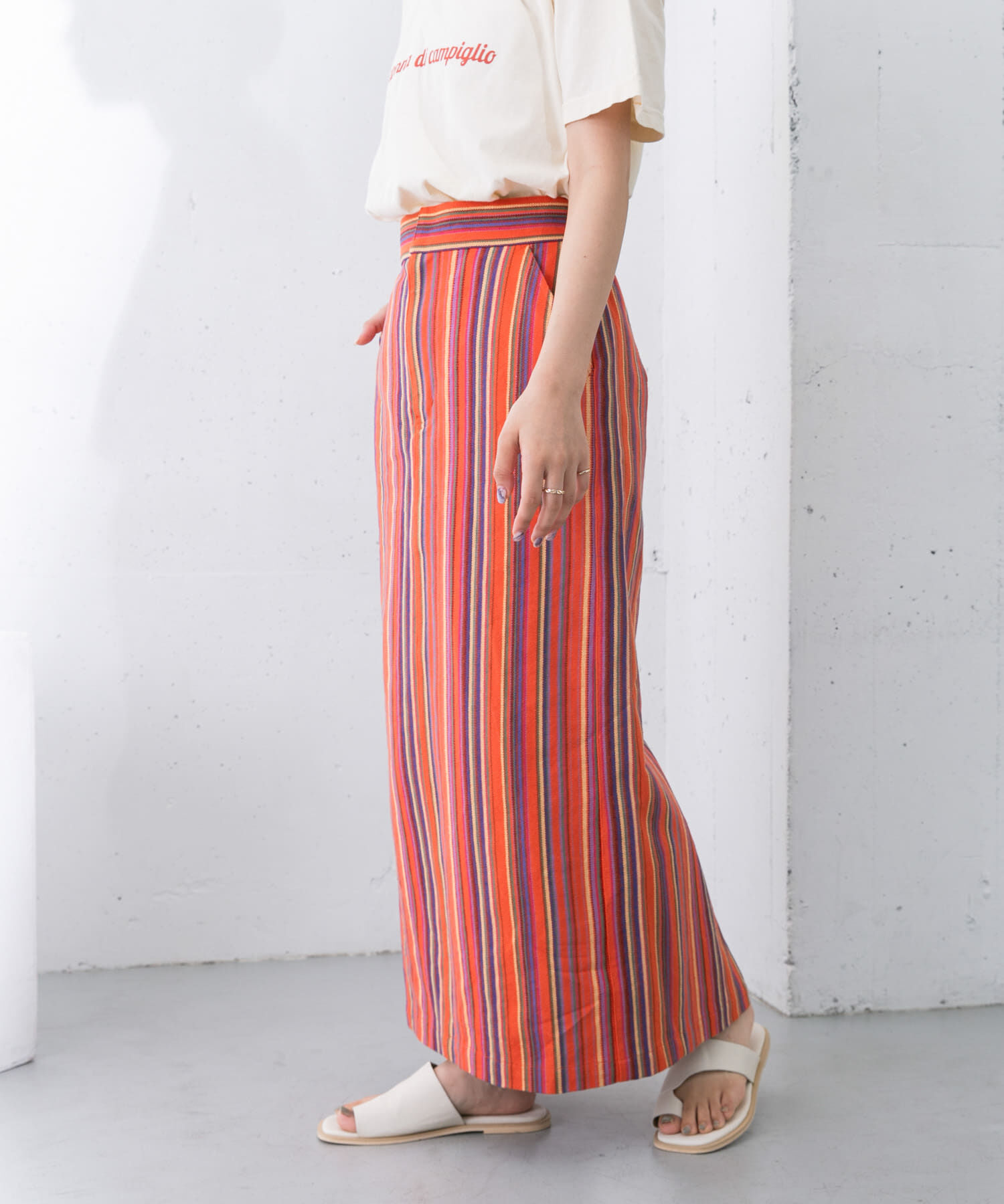  「ストライプペンシルスカート」|スカート|