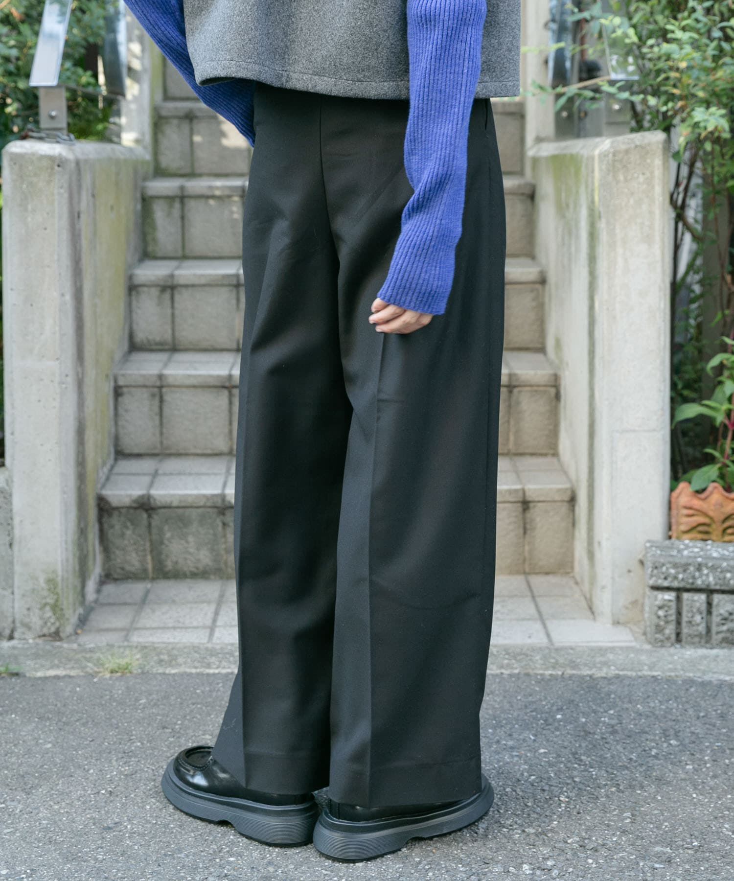  「『2サイズ展開』タックストレートスラックス」|その他|