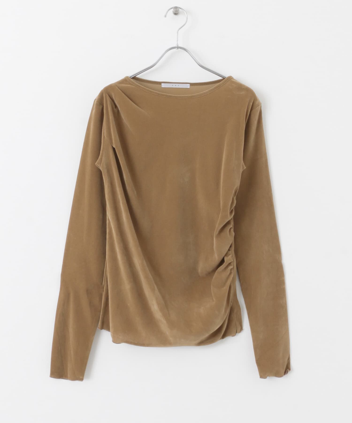  「シアーベロアドレープトップス」|Tシャツ・カットソー|