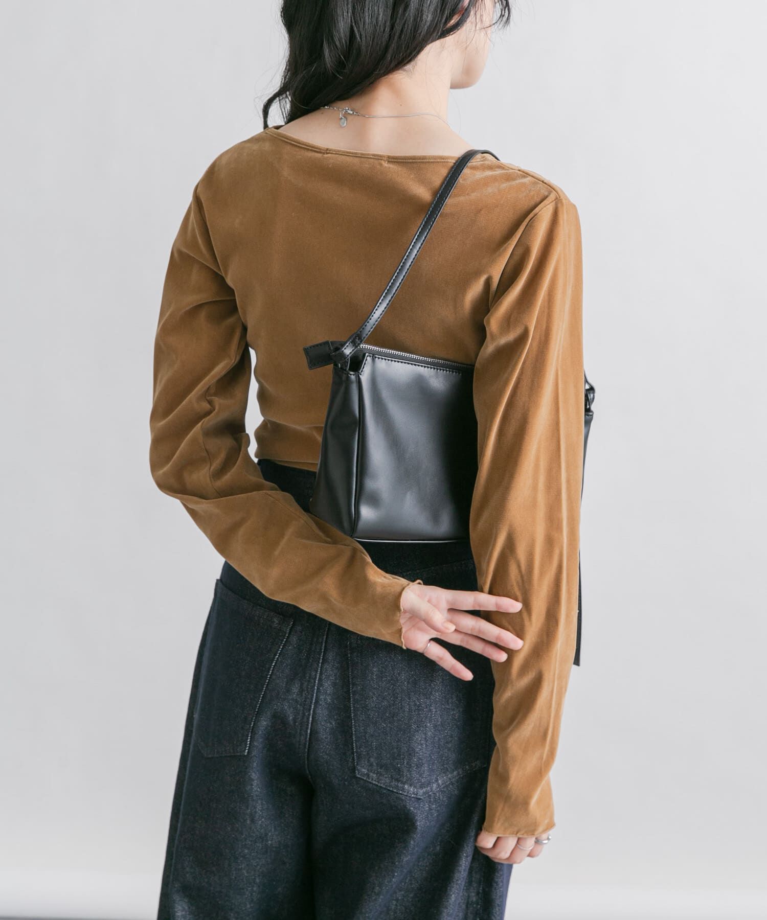  「シアーベロアドレープトップス」|Tシャツ・カットソー|