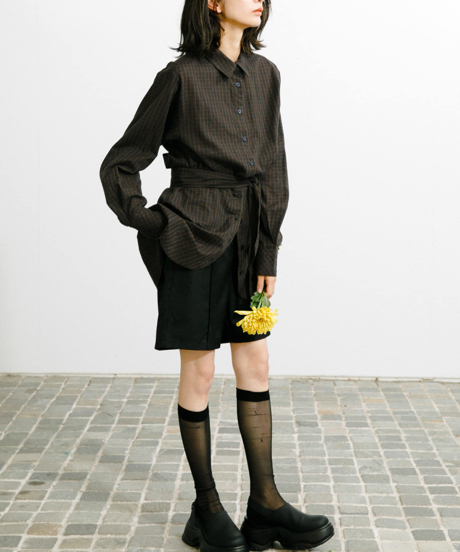  「ウエストマークチェックシャツ」|シャツ・ブラウス|