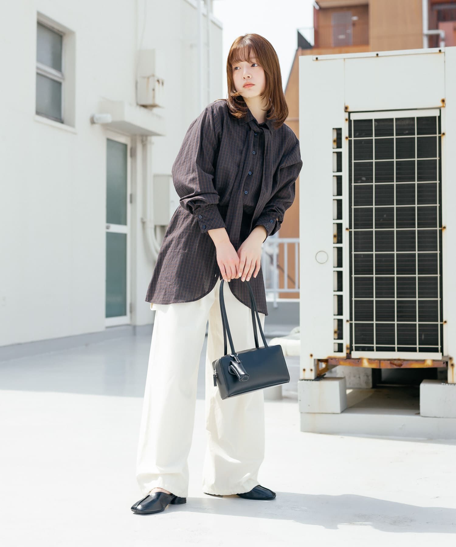  「ウエストマークチェックシャツ」|シャツ・ブラウス|