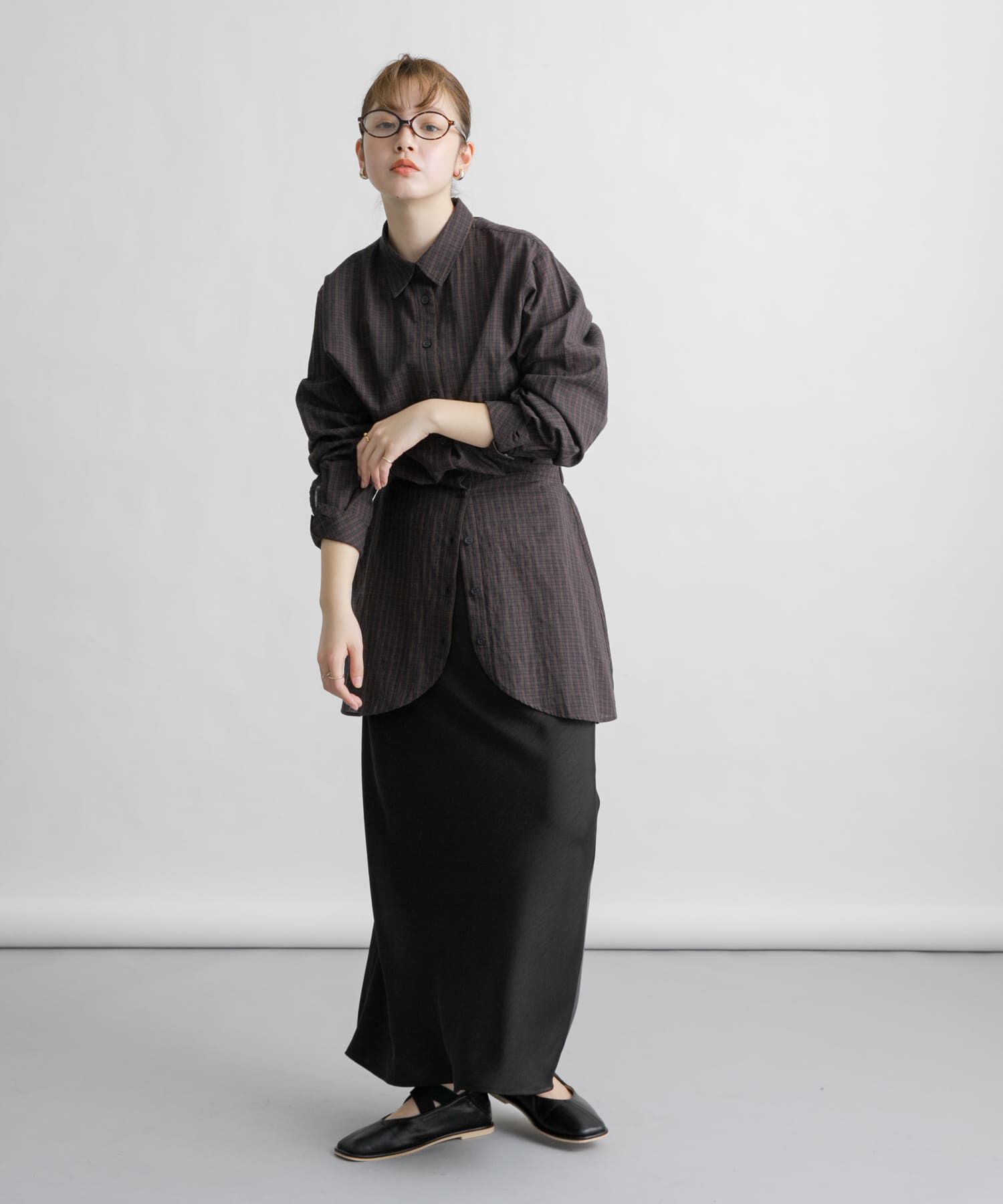  「ウエストマークチェックシャツ」|シャツ・ブラウス|