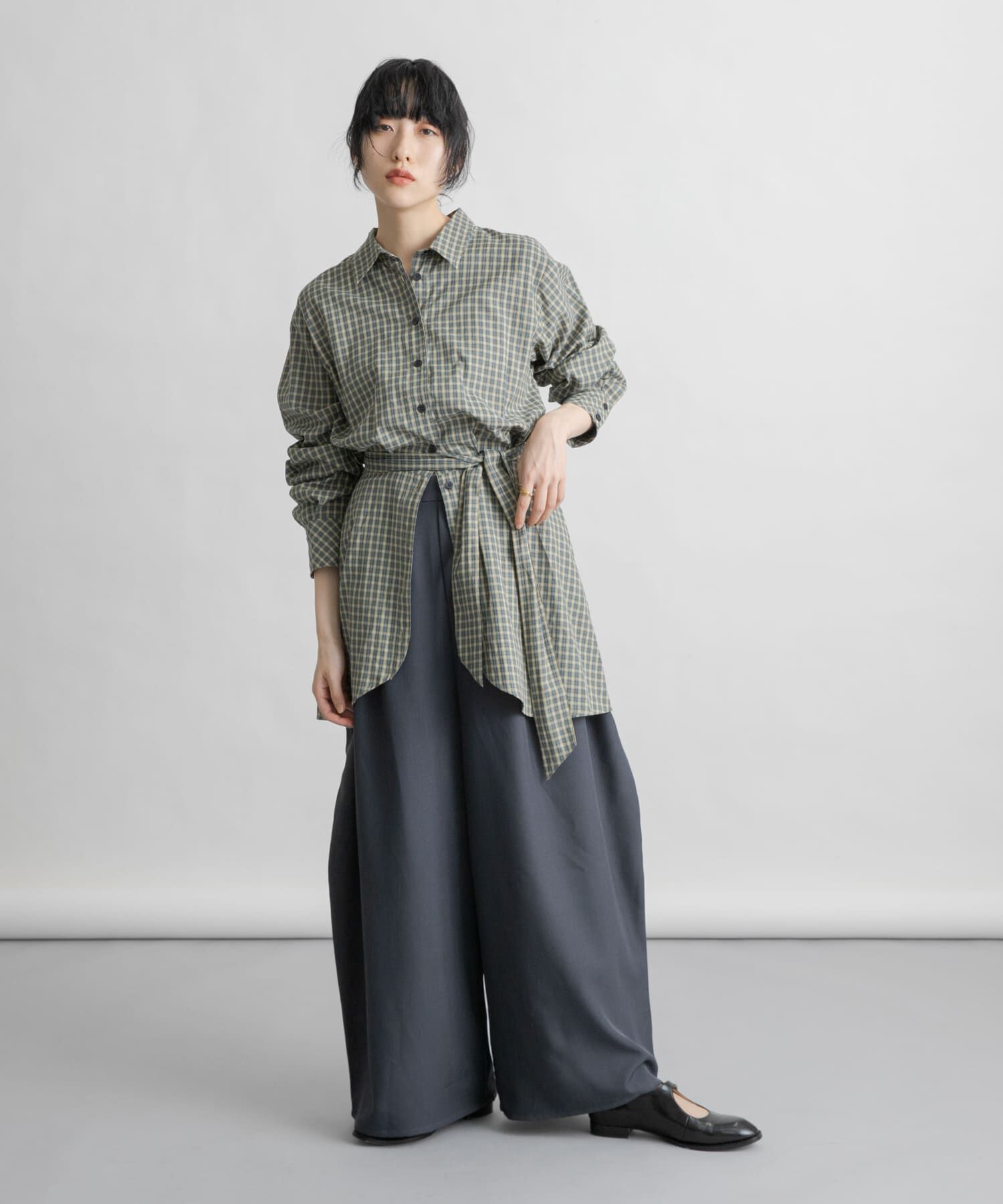  「ウエストマークチェックシャツ」|シャツ・ブラウス|