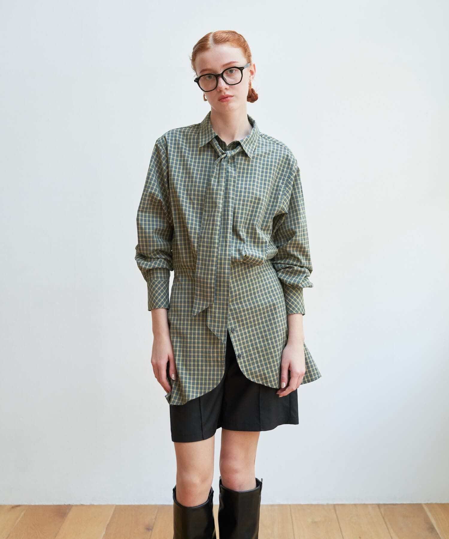  「ウエストマークチェックシャツ」|シャツ・ブラウス|