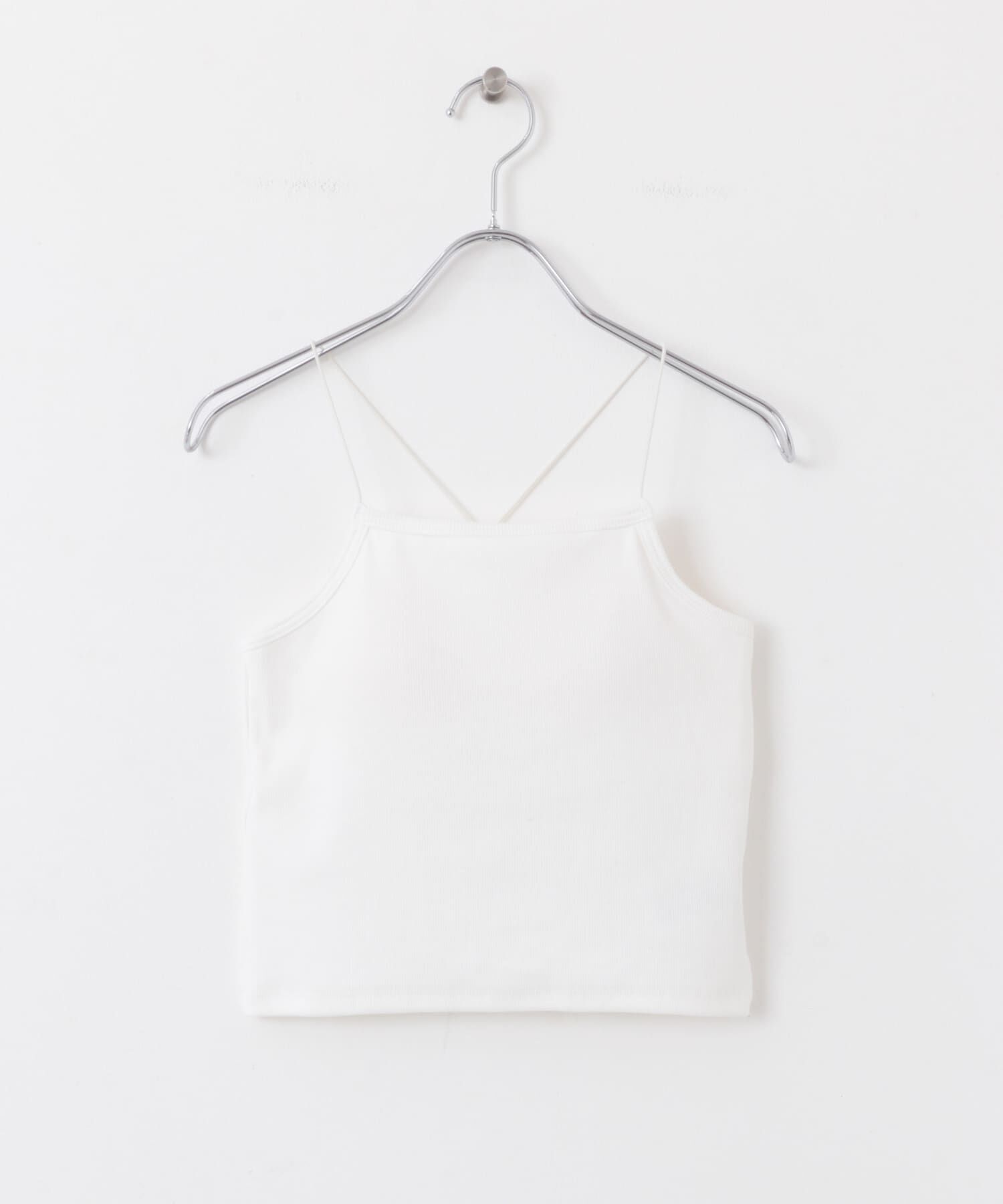  「カップ付きクロップドキャミソール」|キャミソール|